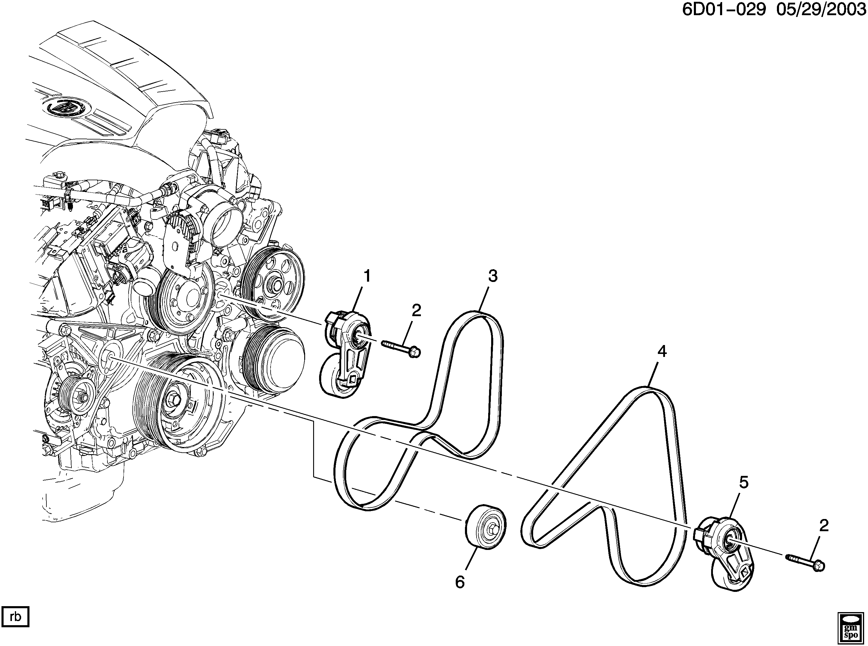 Cadillac 12621991 - Ιμάντας poly-V parts5.com