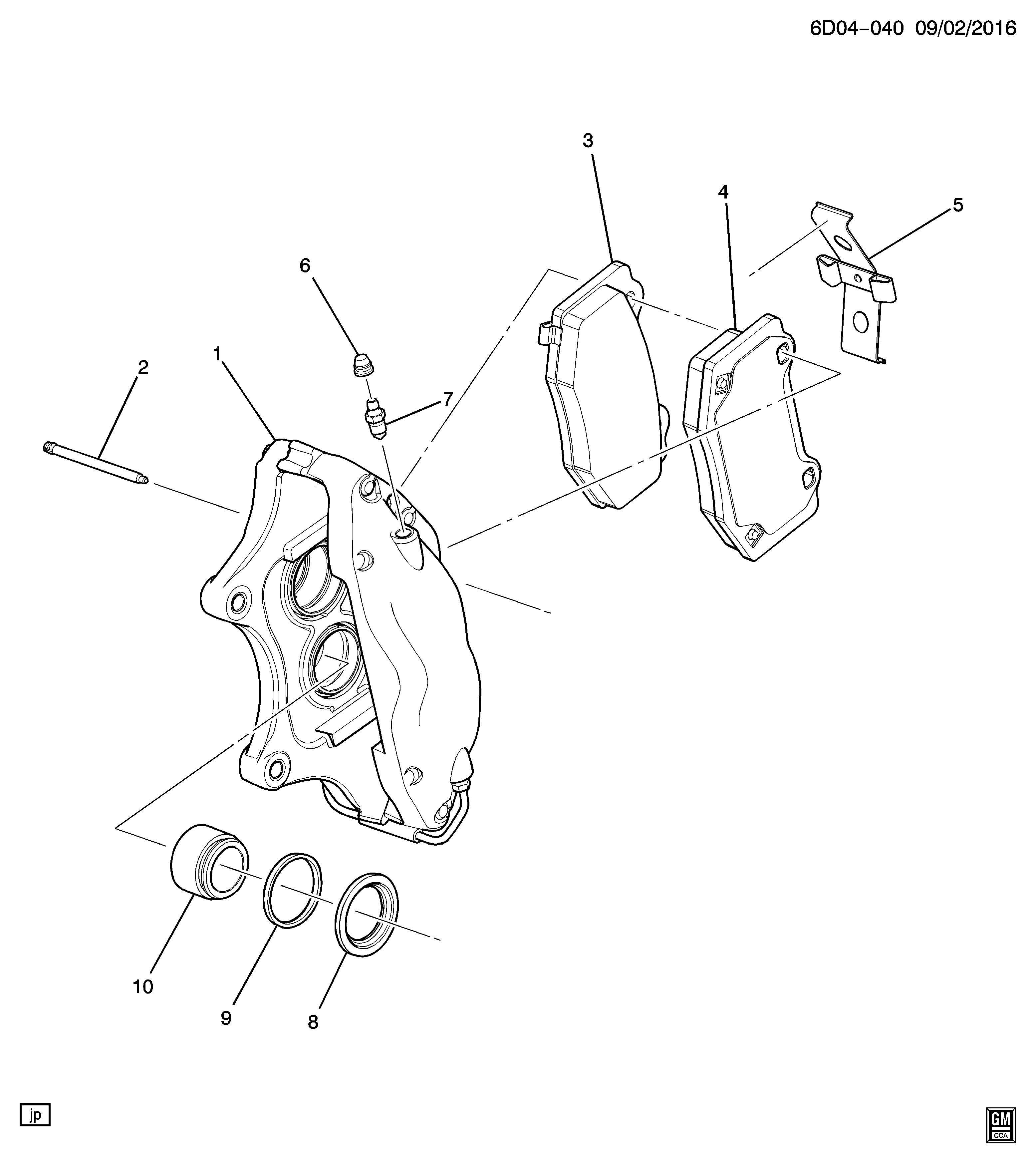 Cadillac 23271117 - Σετ τακάκια, δισκόφρενα parts5.com