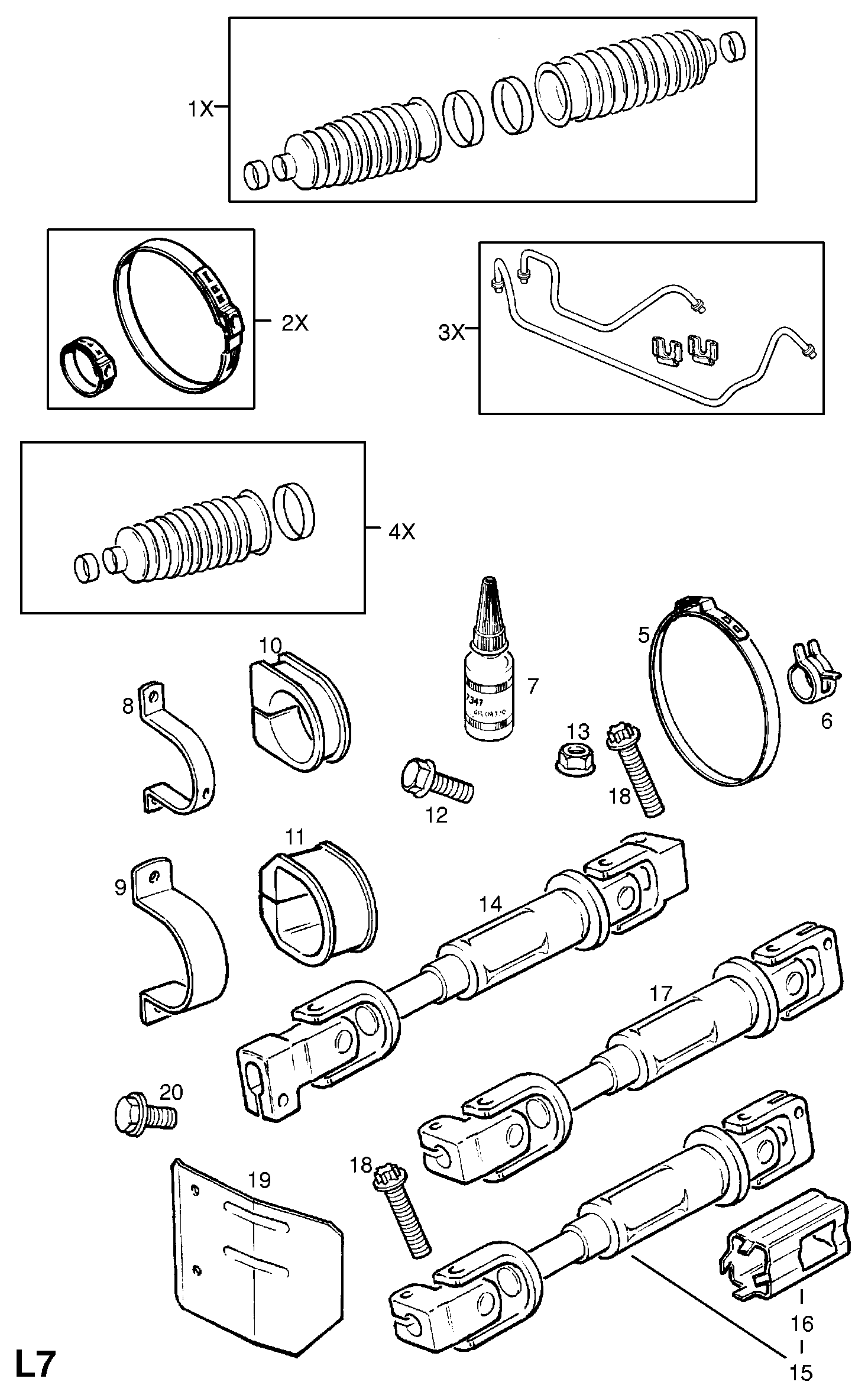 Opel 902 766 - Suspensión, mecanismo de dirección parts5.com