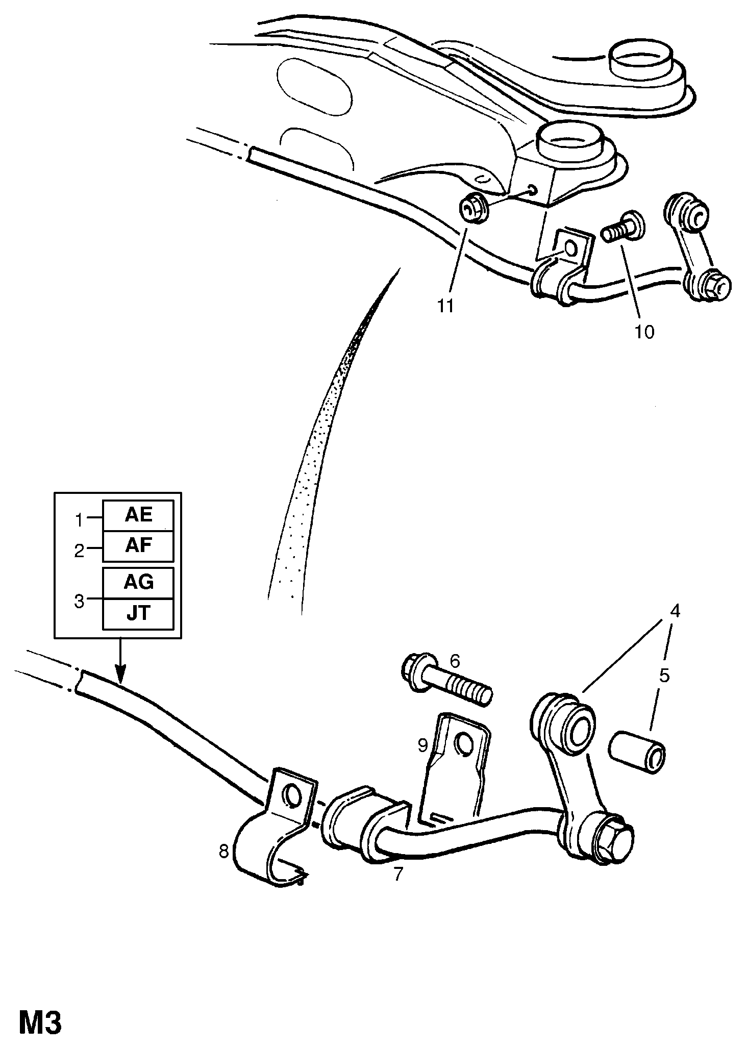 Opel 4 44 291 - Brat / bieleta suspensie, stabilizator parts5.com