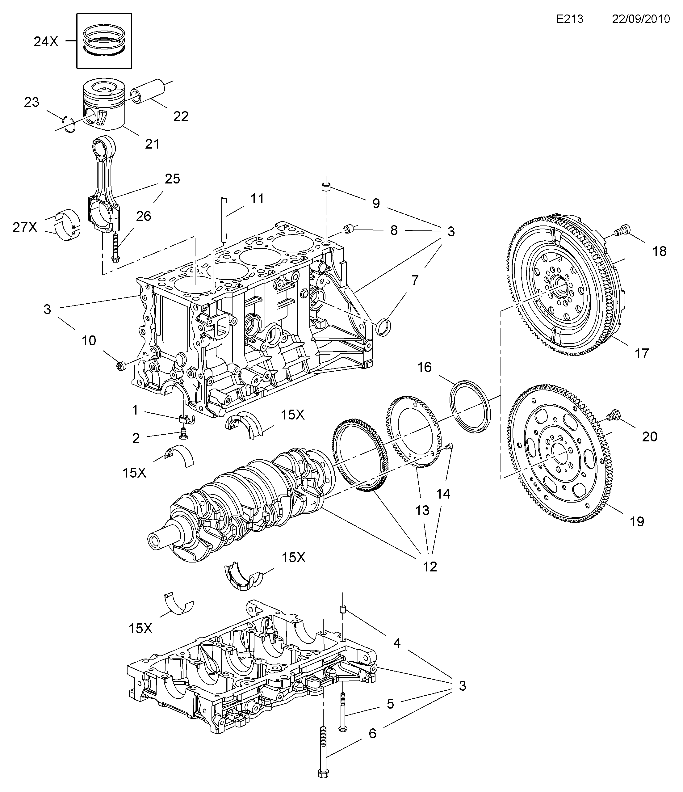 Opel 48 18 010 - Τσιμούχα, στροφαλ. άξονας parts5.com