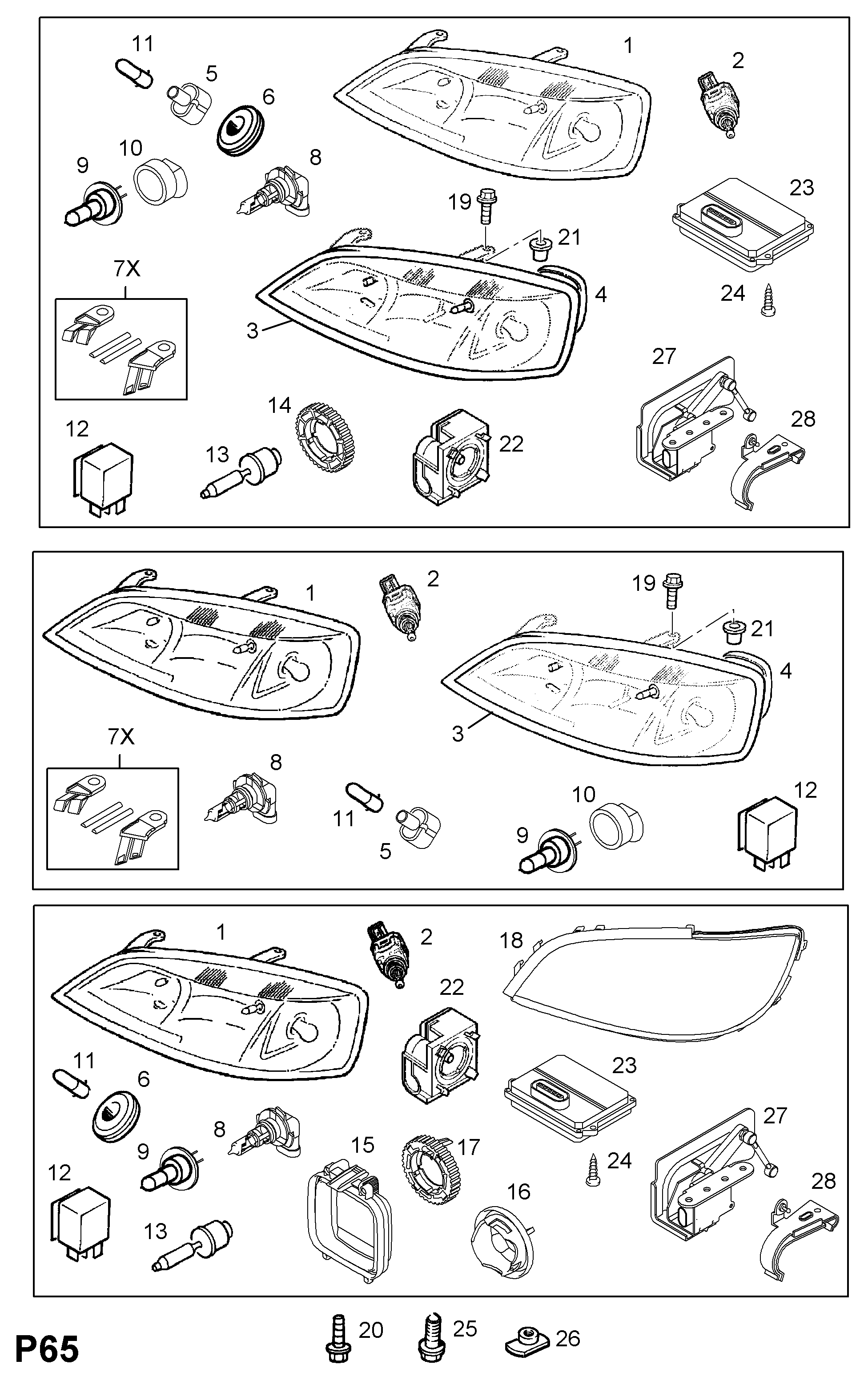 Opel 20 98 946 - Żarówka, reflektor parts5.com