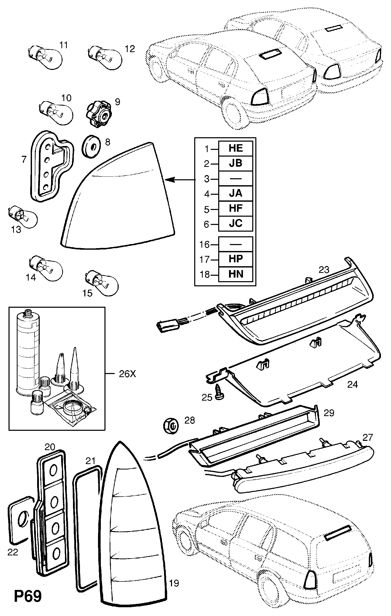 Opel 20 98 252 - Λυχνία, φωτισμός πίνακα οργάνων parts5.com