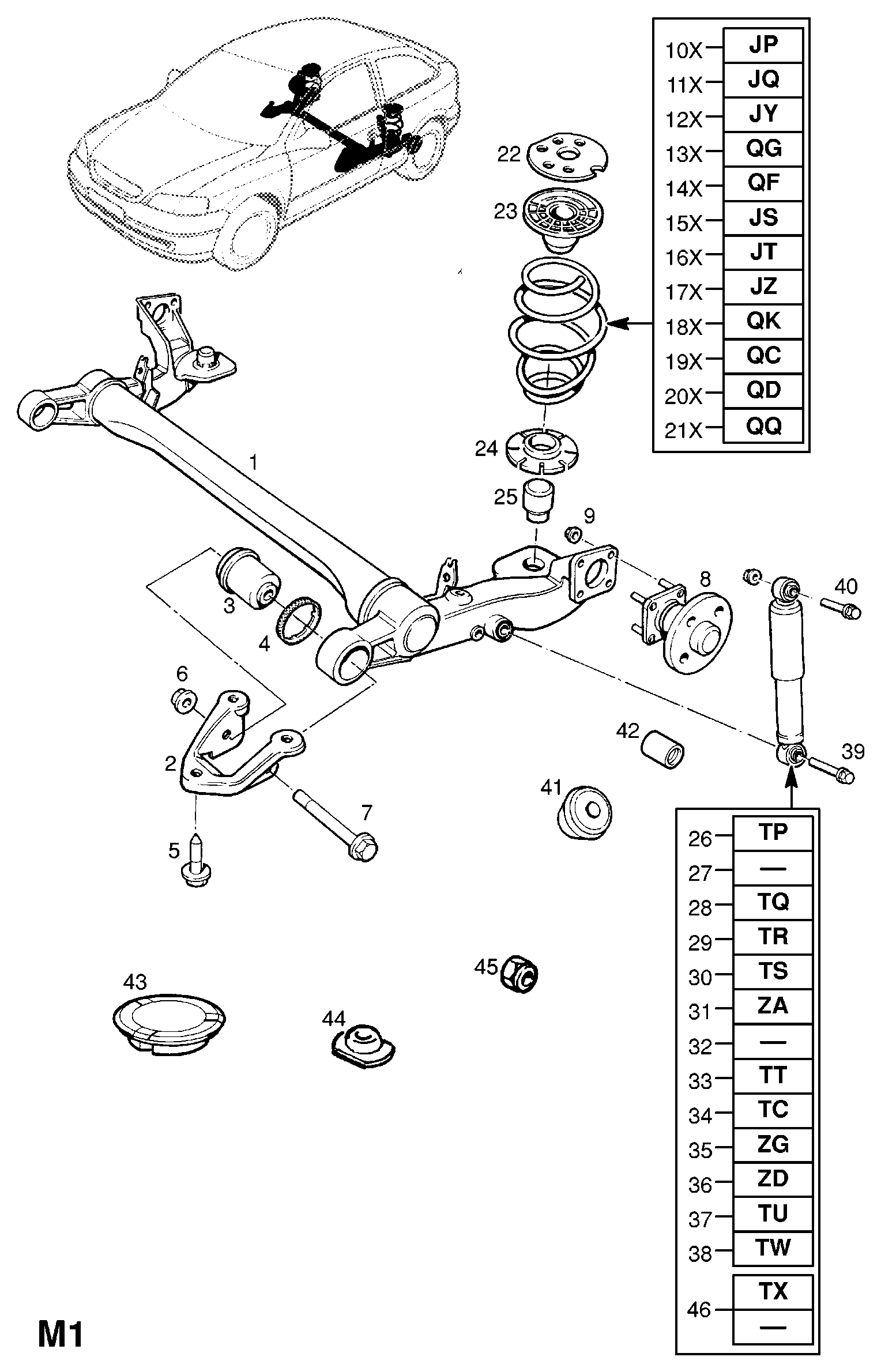 Opel 4 36 185 - Amortizor parts5.com