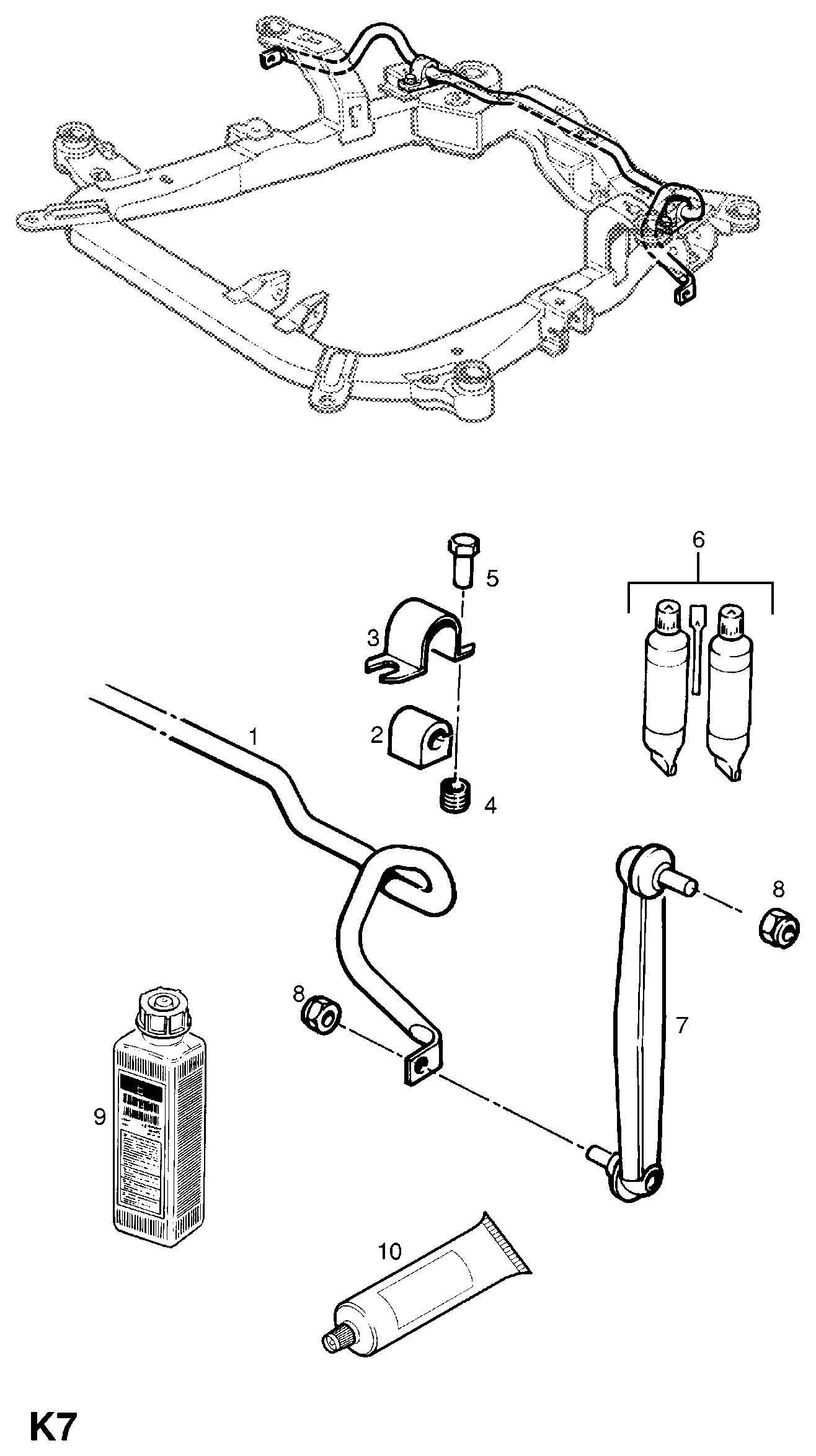 Chevrolet 3 50 611 - Rod / Strut, stabiliser parts5.com