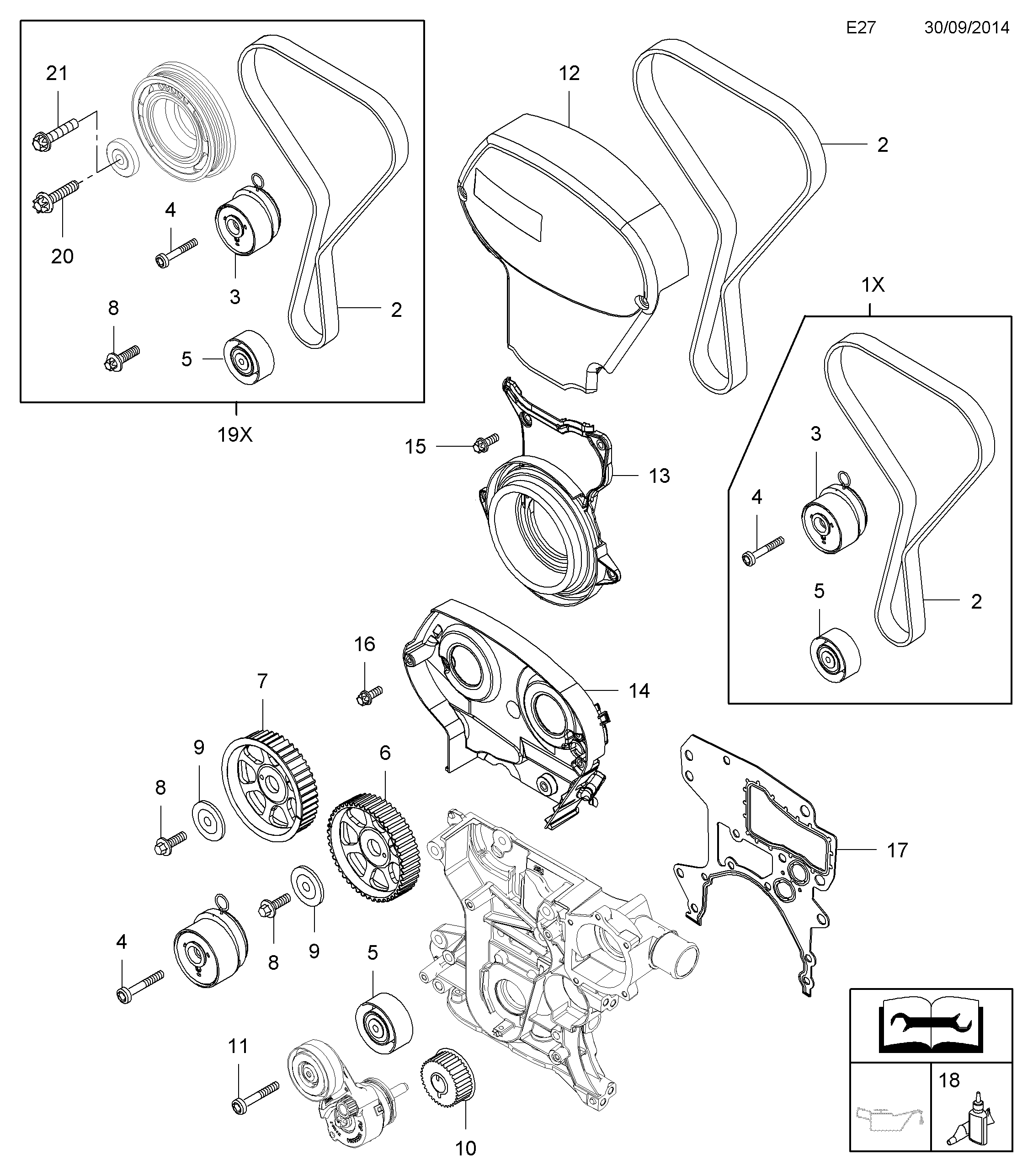 Vauxhall 1629066 - Hammashihnasarja parts5.com