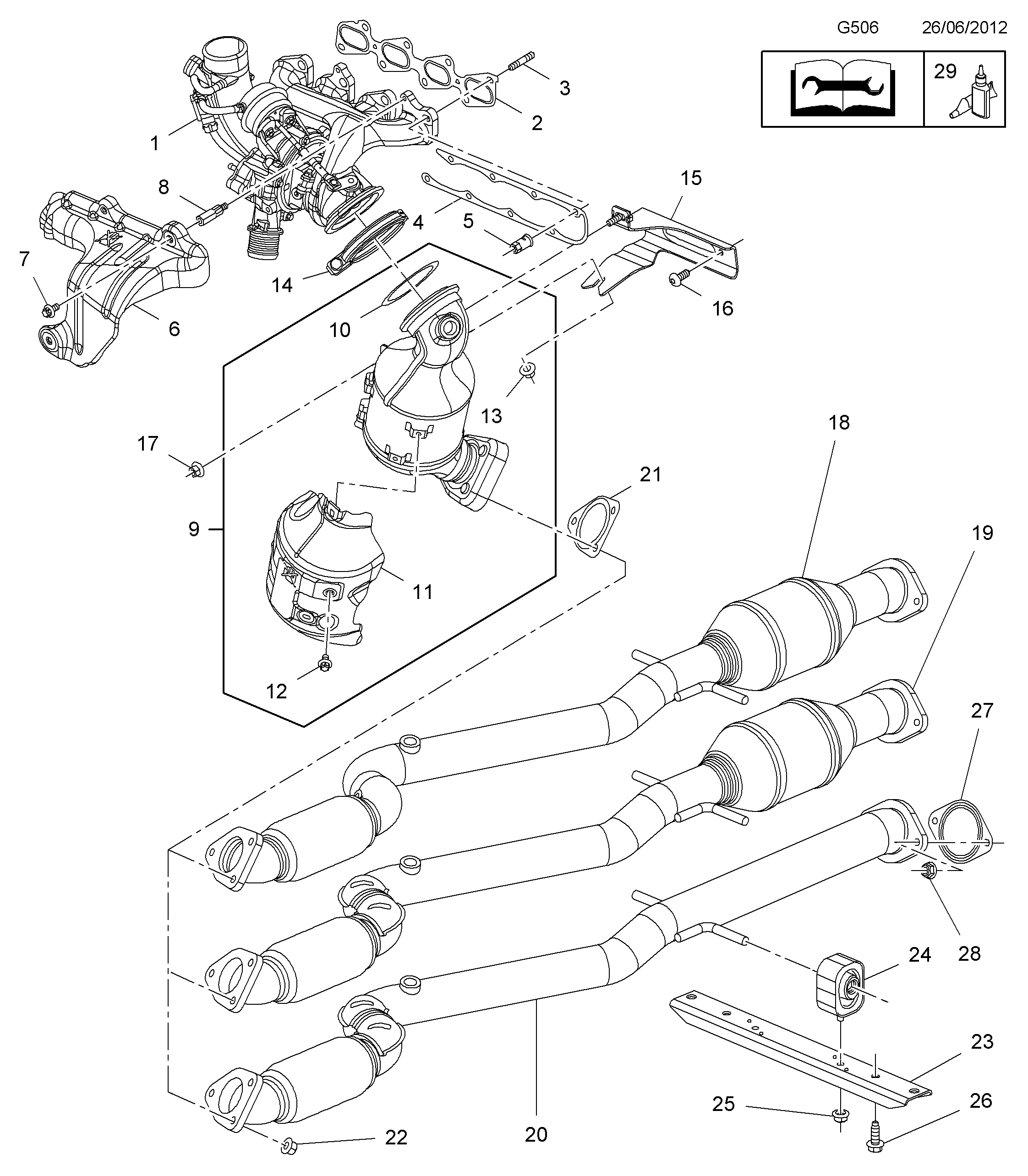 Chevrolet 860153 - Catalizador parts5.com