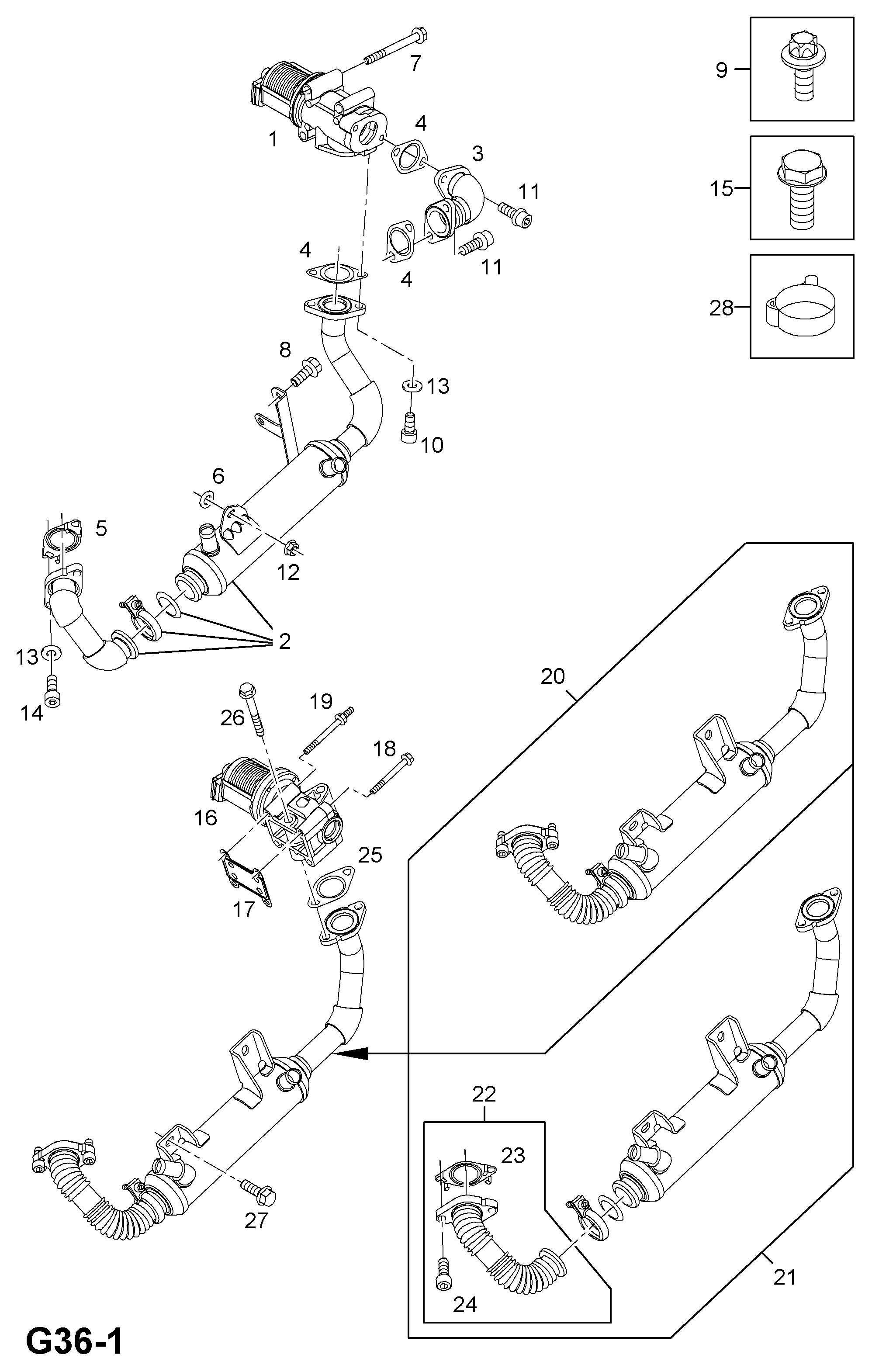 Vauxhall 58 51 596 - AGR-szelep parts5.com