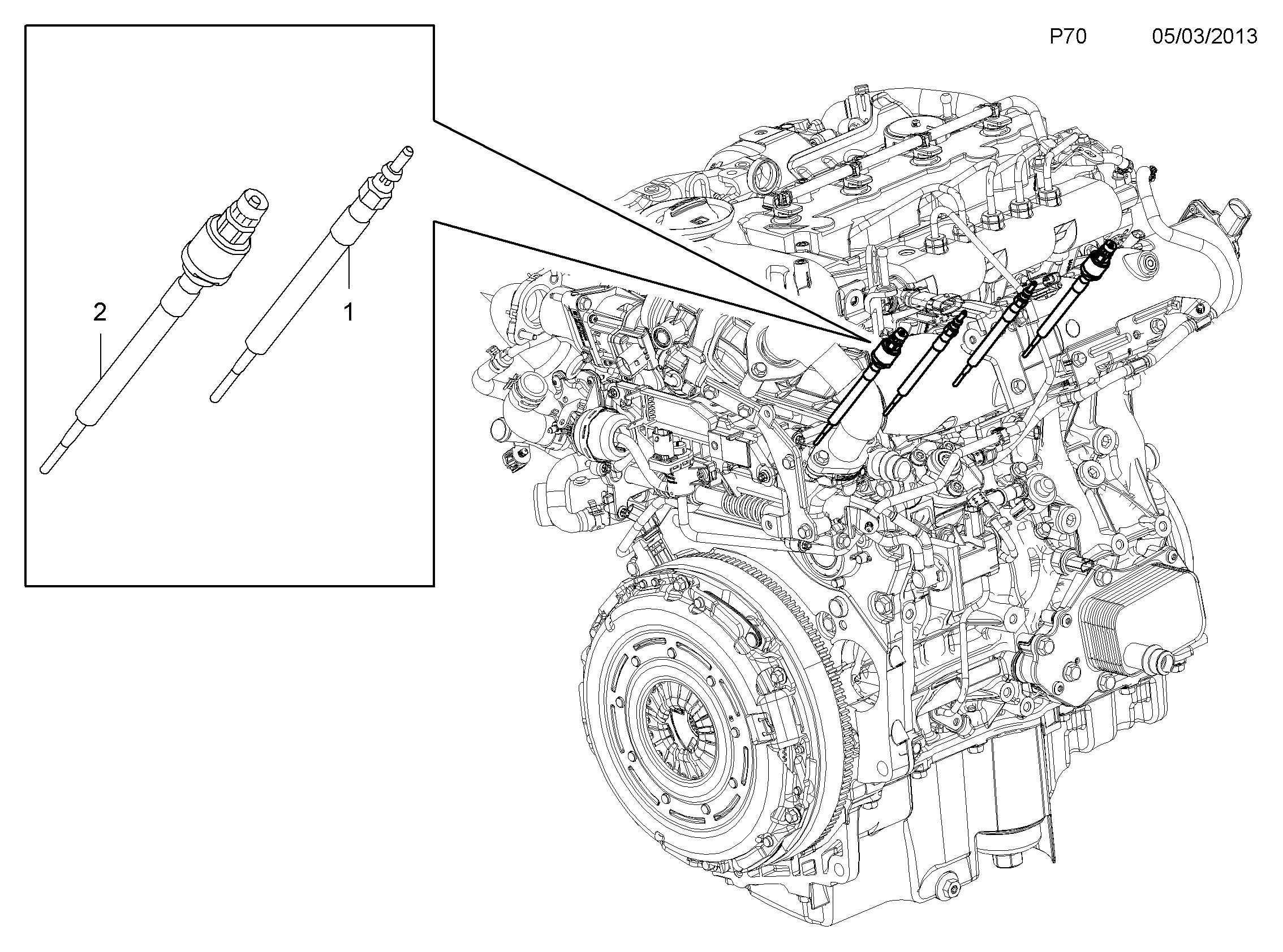 Opel 12 14 098 - Glow Plug parts5.com