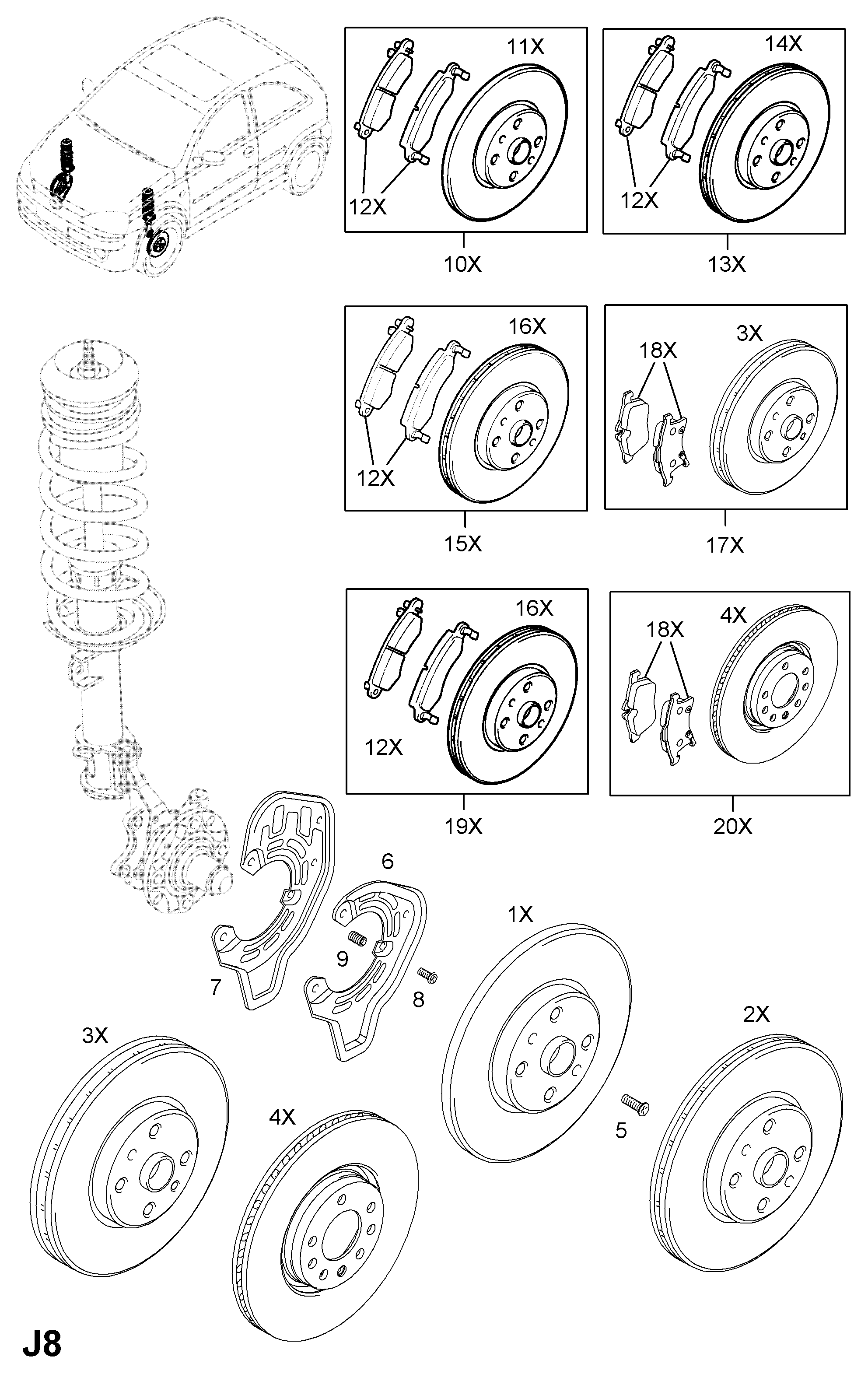 Vauxhall 1605992 - Brake Pad Set, disc brake parts5.com