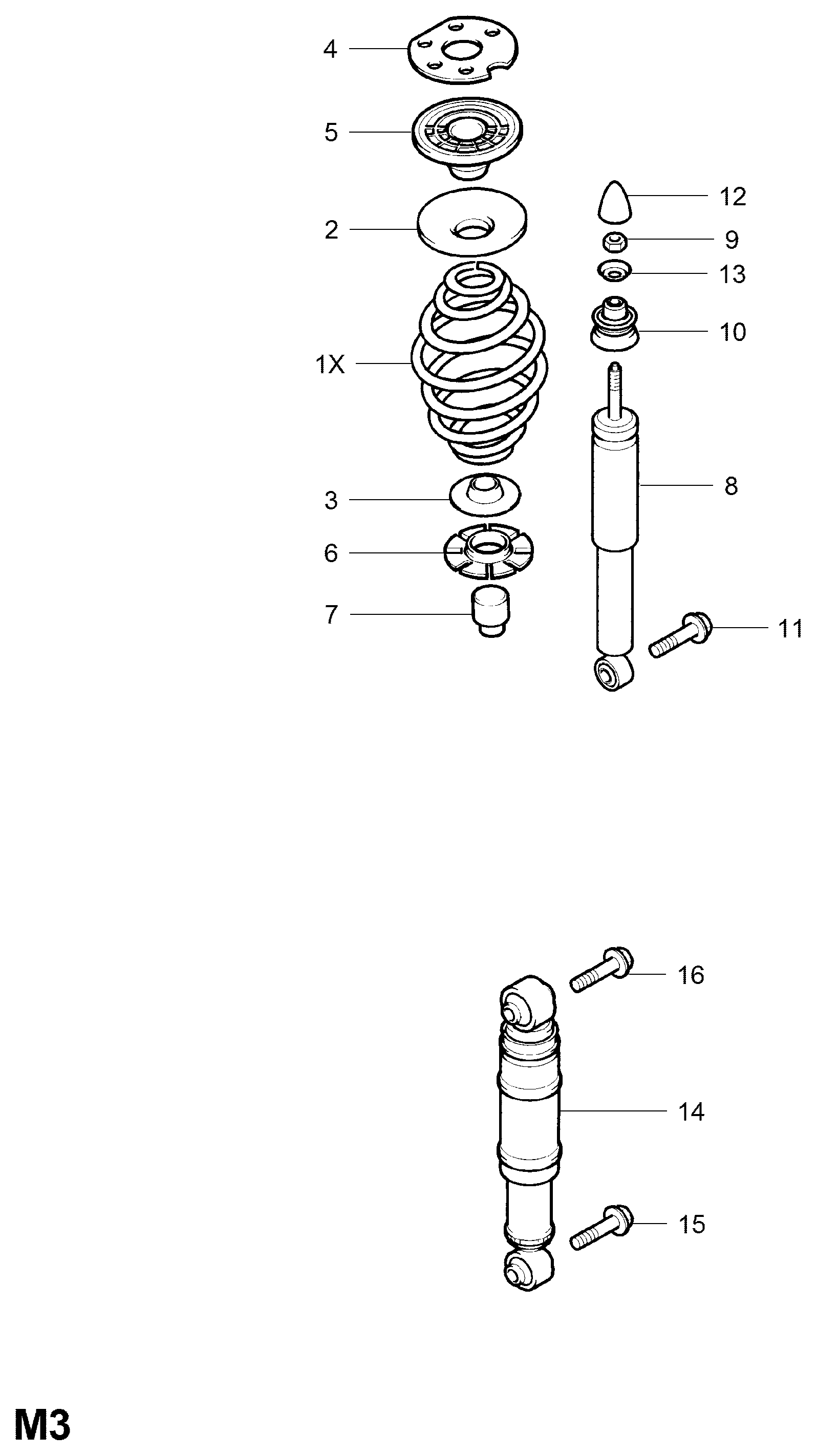 Opel 4 36 357 - Amortizor parts5.com