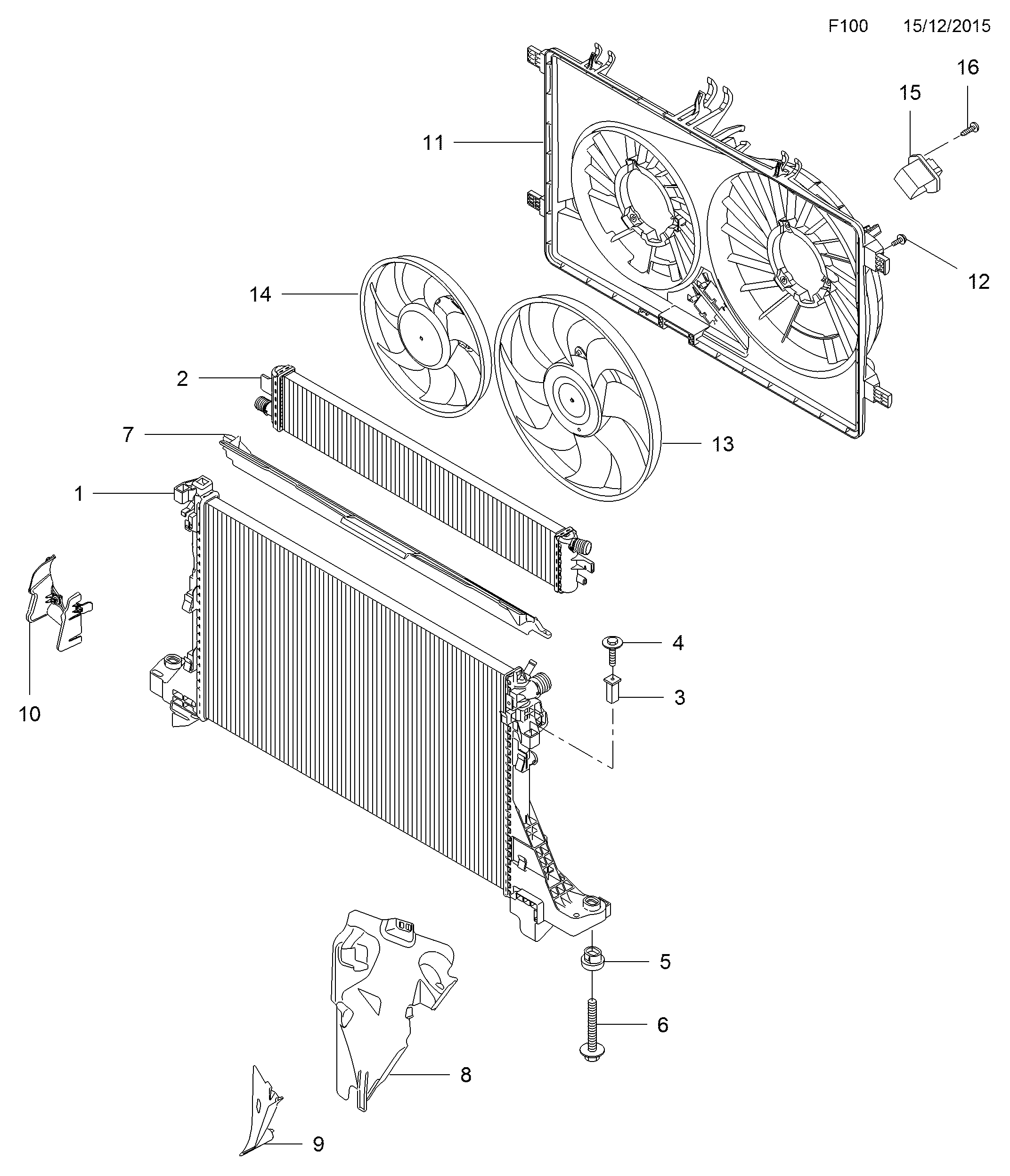 Opel 44 19 452 - Радиатор, охлаждение двигателя parts5.com