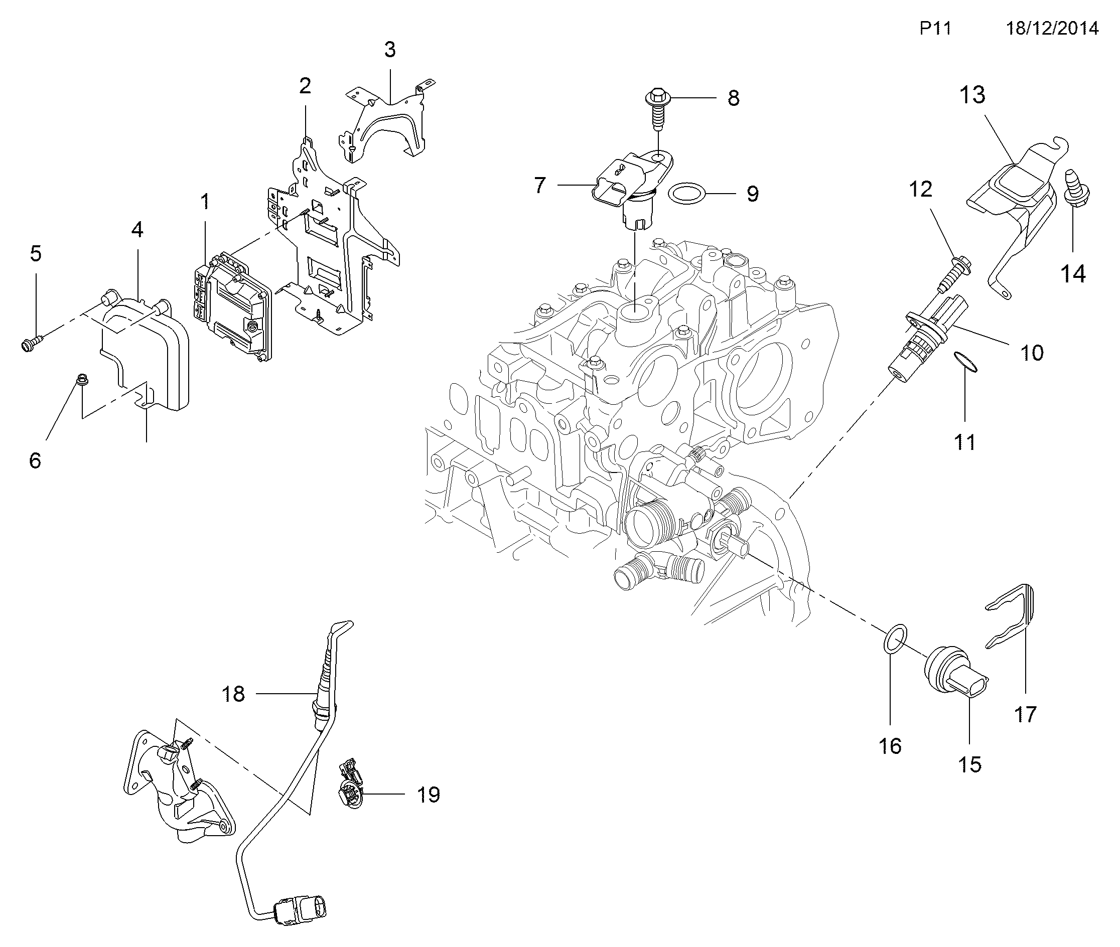 Opel 44 23 729 - Sensor, Nockenwellenposition parts5.com