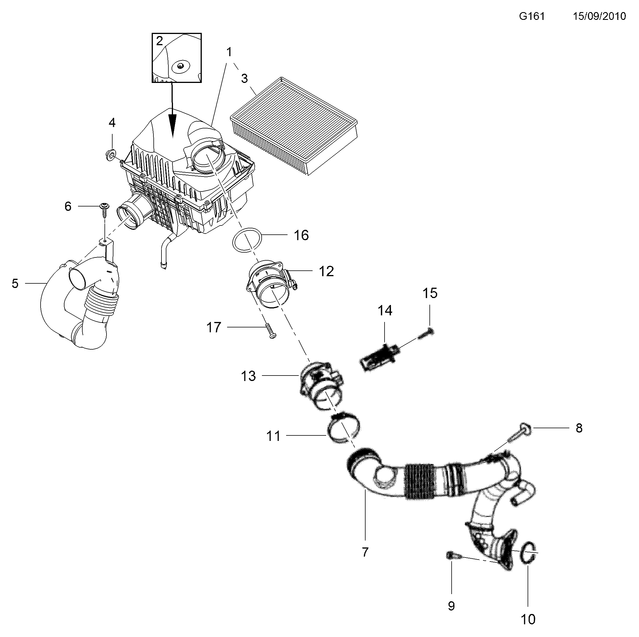 Vauxhall 44 22 241 - Air Mass Sensor parts5.com