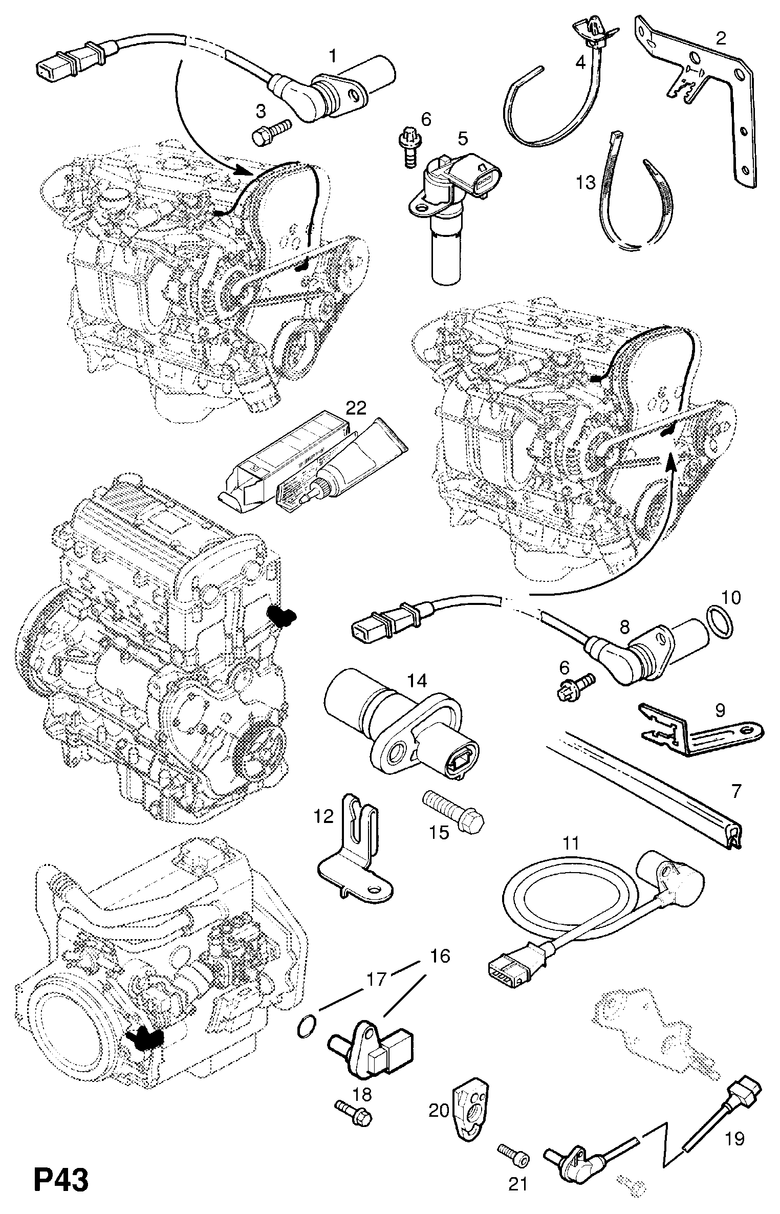 Vauxhall 62 38 153 - Generator impulsów, wał korbowy parts5.com