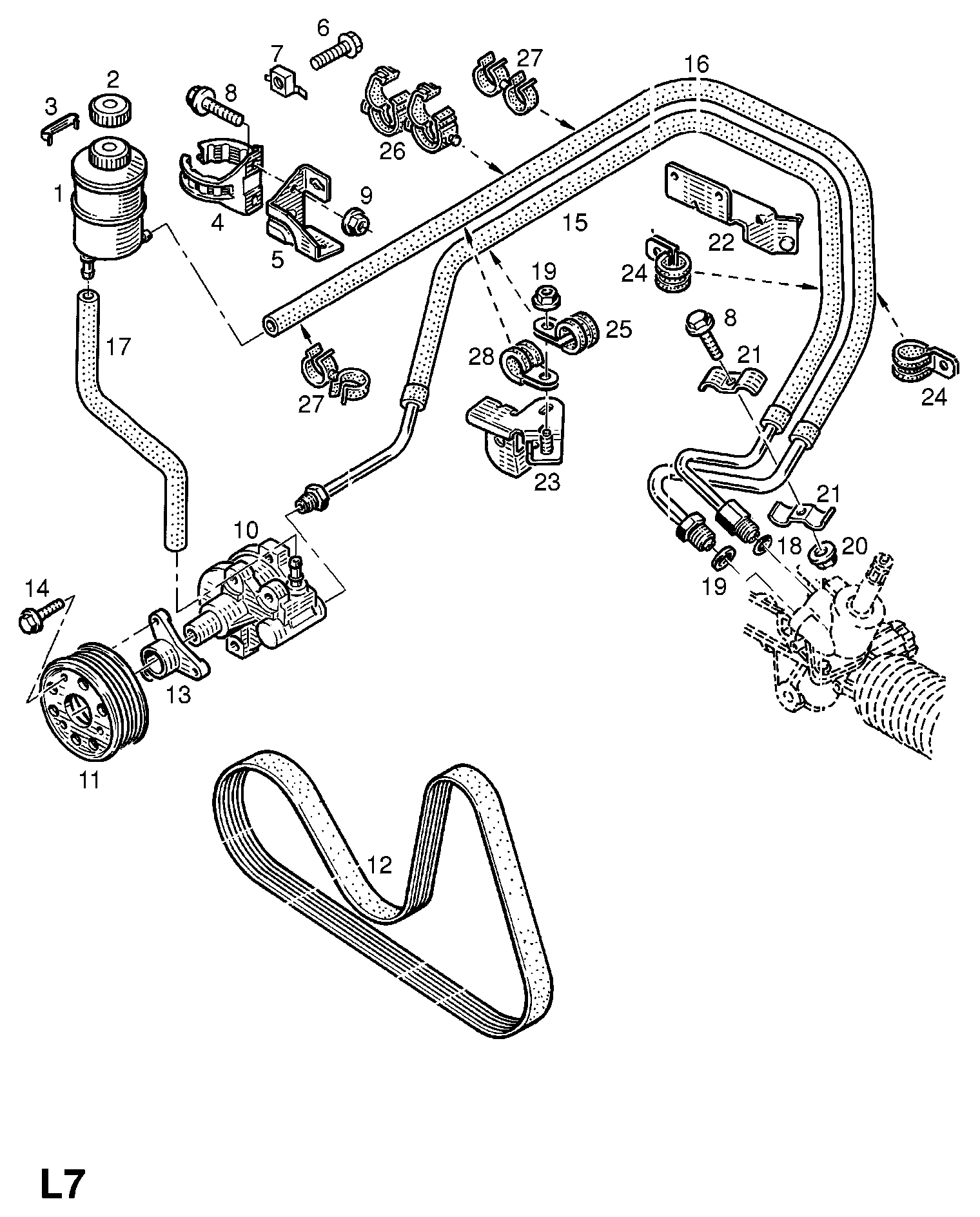 Opel 4401649 - Ozubený klinový remeň parts5.com