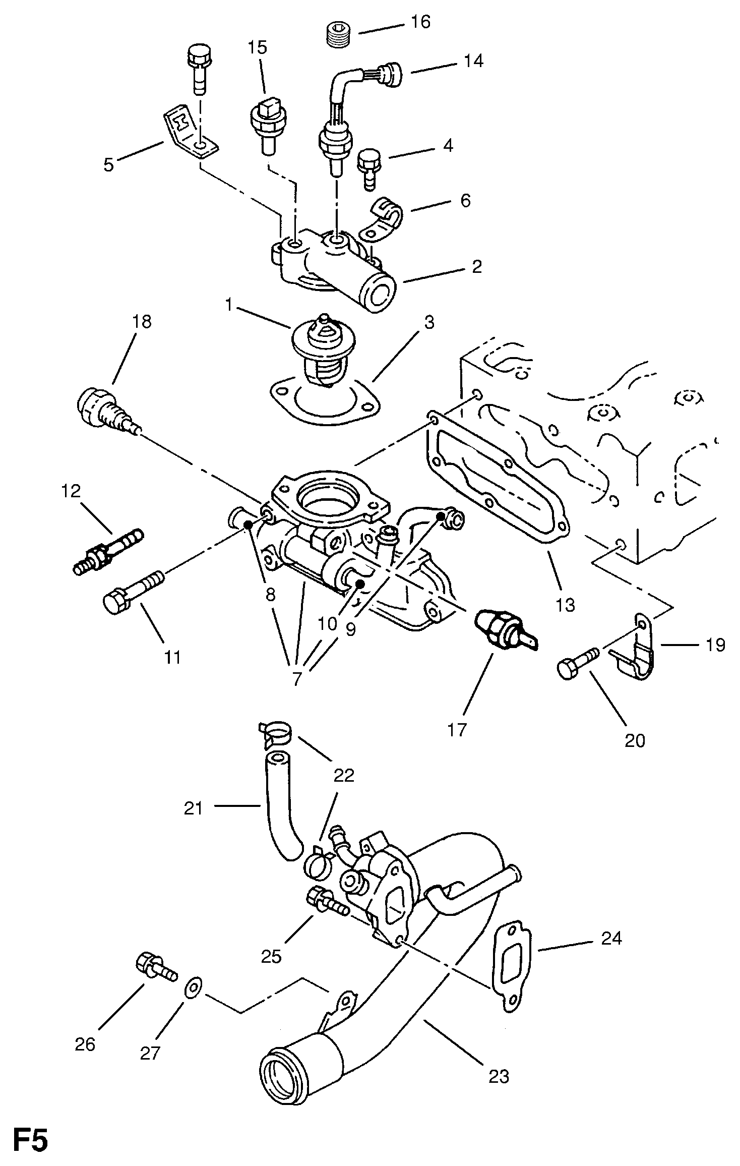 FORD 1 337 177 - Thermostat, coolant parts5.com