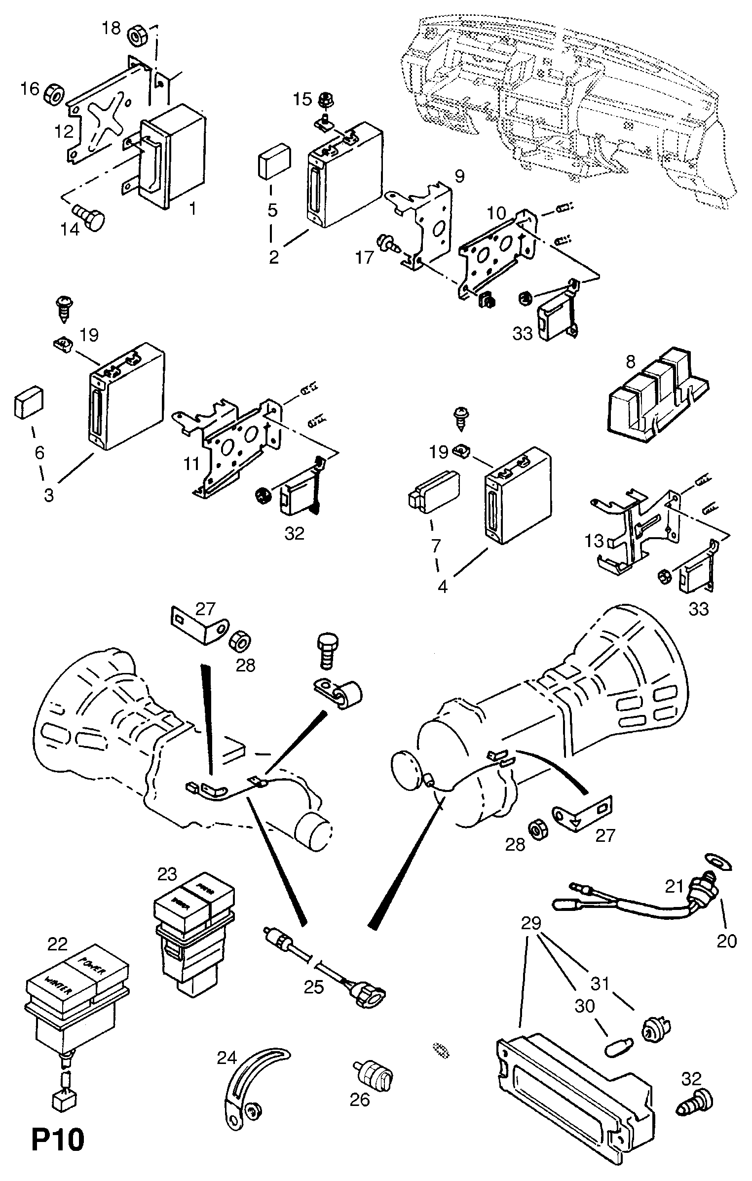 Opel 12 39 250 - Interruptor, piloto de marcha atrás parts5.com