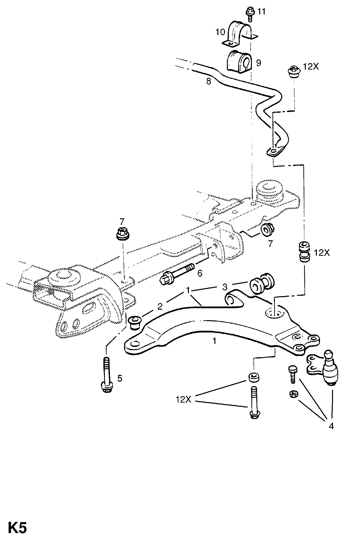 Vauxhall 352363 - Uložení, řídicí mechanismus parts5.com