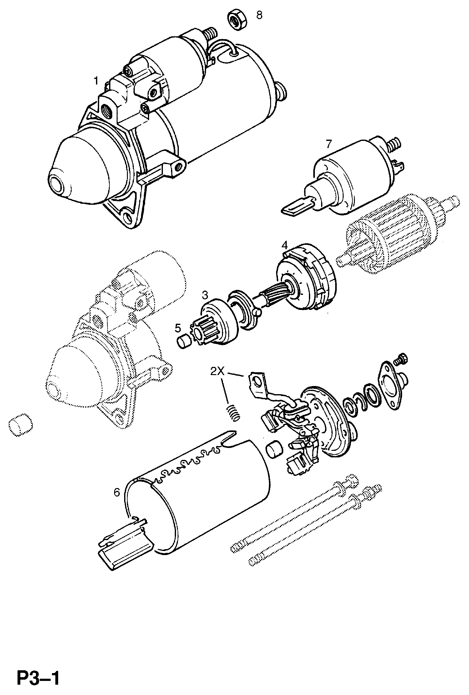 Opel 12 02 148 - Rozrusznik parts5.com