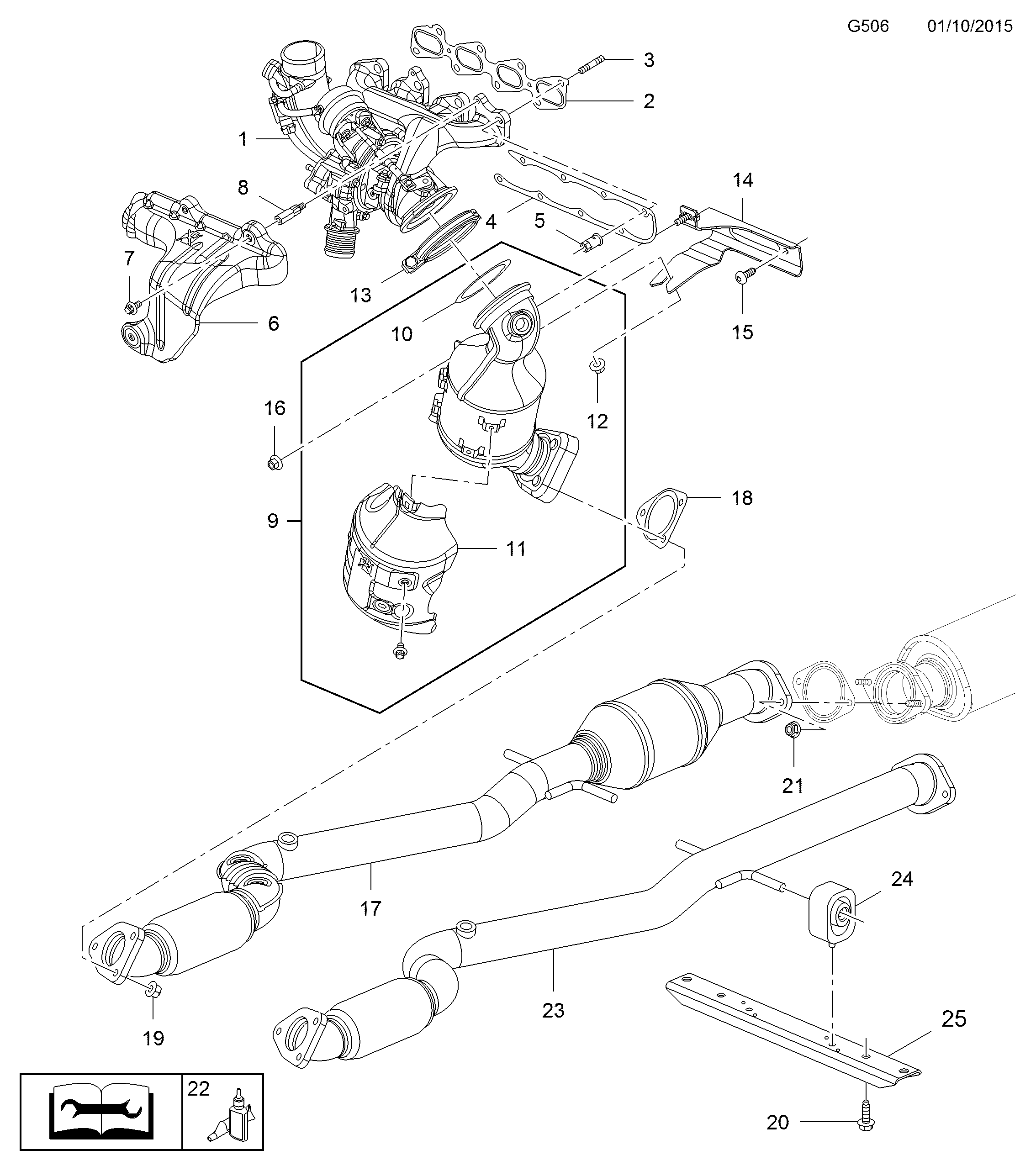 Chevrolet 855448 - Catalizador parts5.com