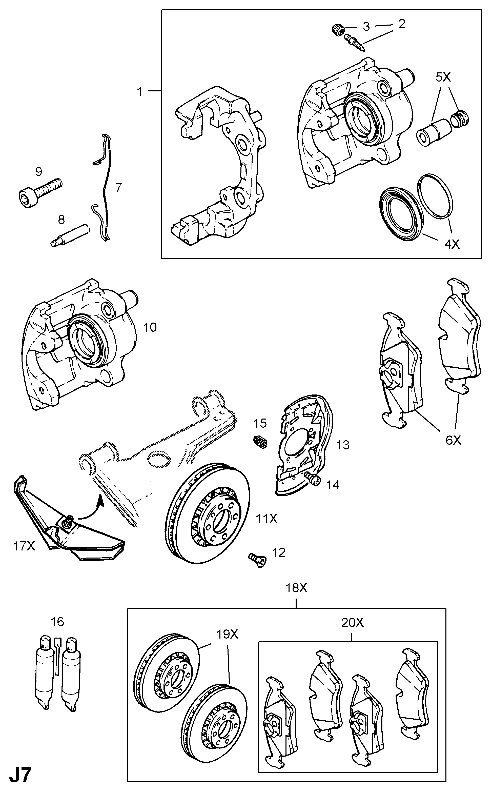 Opel 542250 - Pinza de freno parts5.com