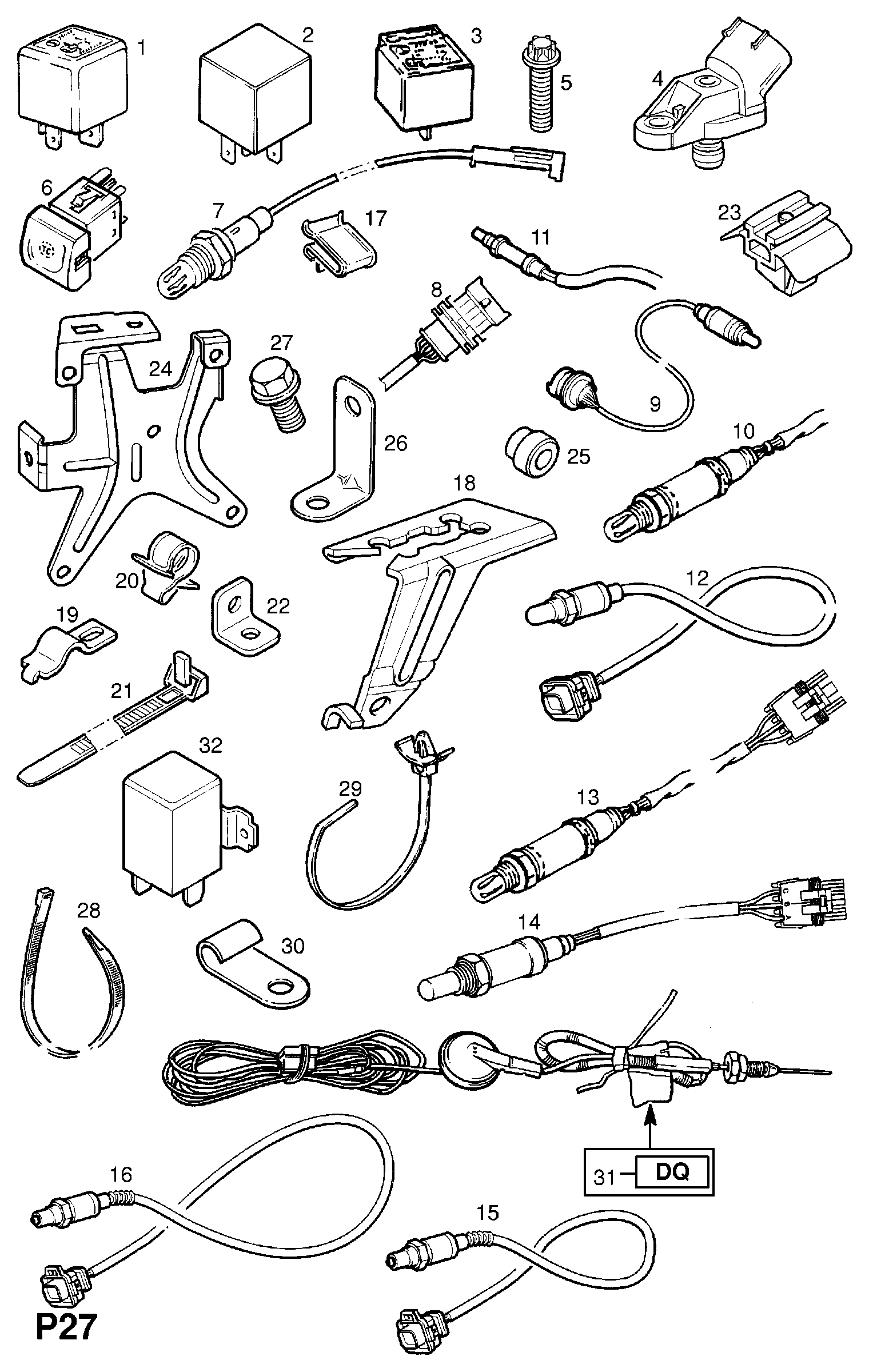 Opel 8 55 327 - Lambda Sensor parts5.com