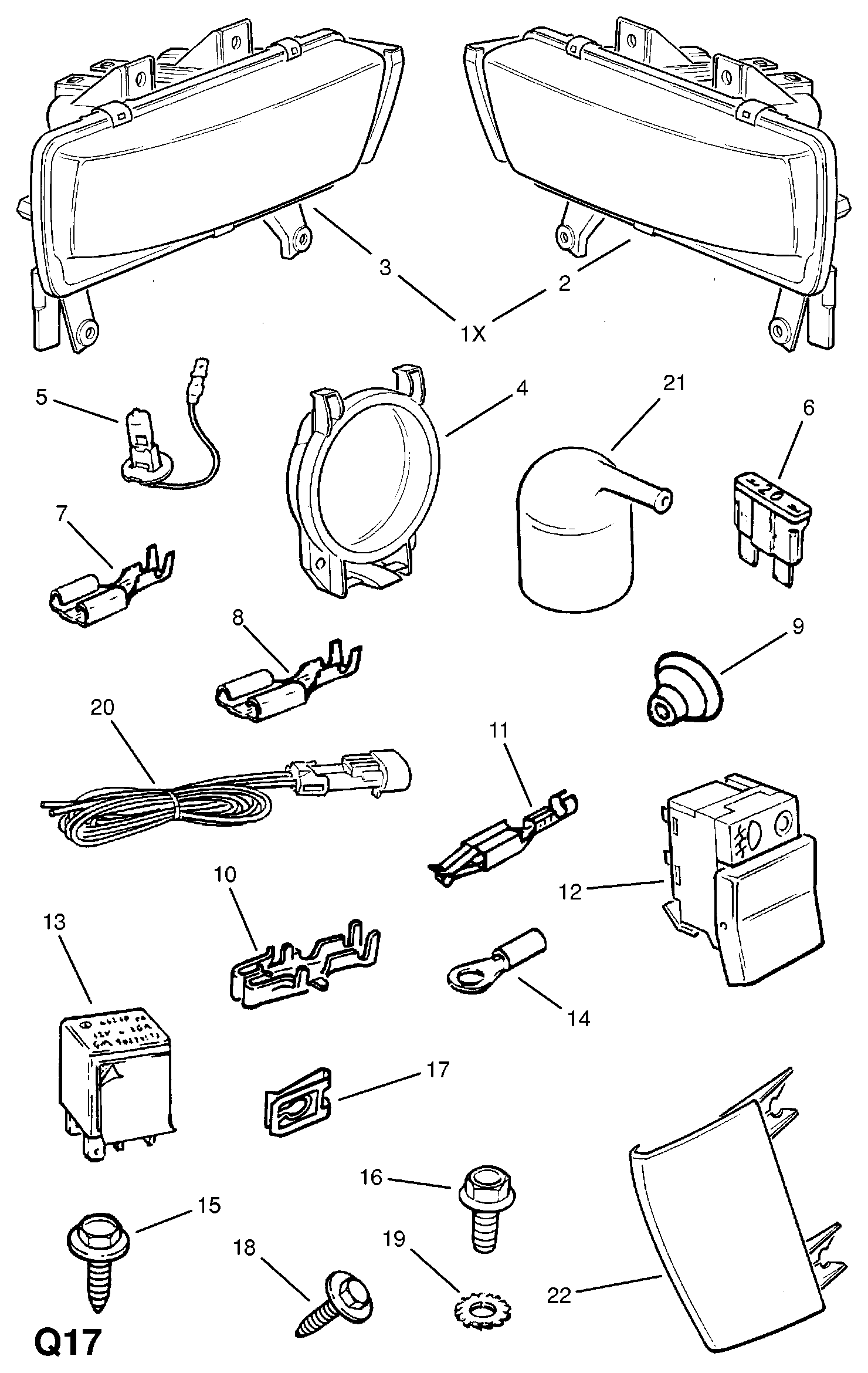 Opel 20 98 326 - Ampoule, éclairage de virage parts5.com