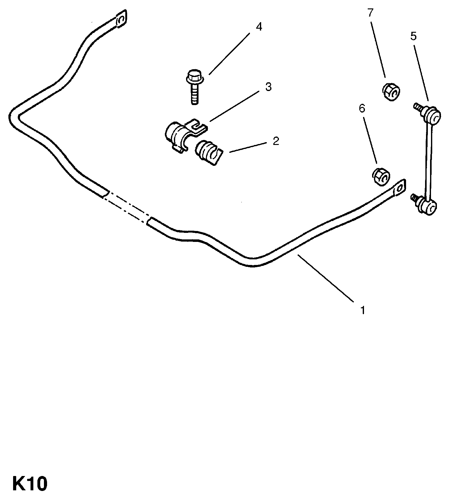 Opel 3 50 605 - Brat / bieleta suspensie, stabilizator parts5.com