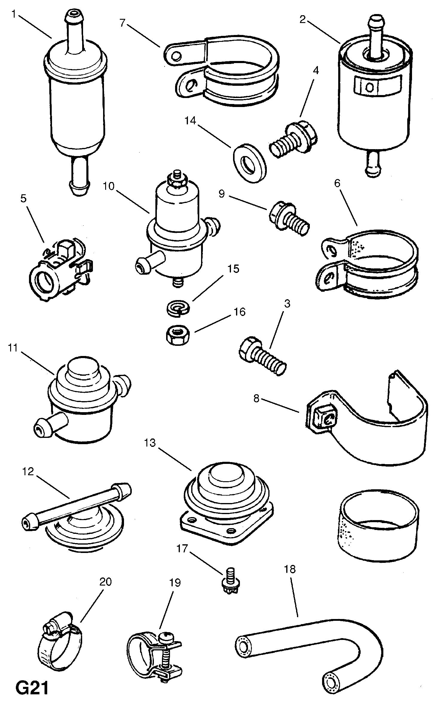 Opel 81 85 02 - Yakıt filtresi parts5.com