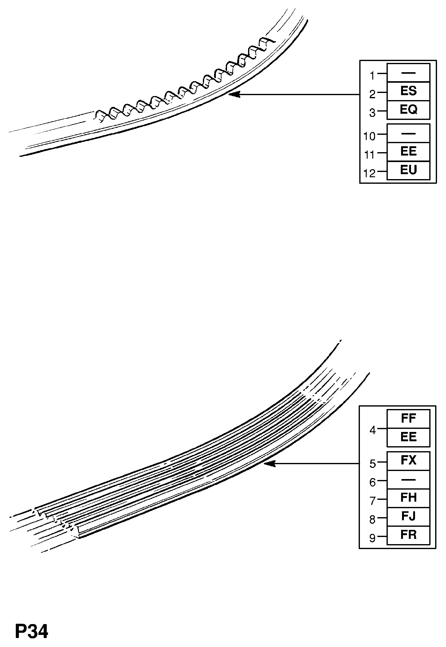 Opel 1340617 - Hosszbordás szíj parts5.com