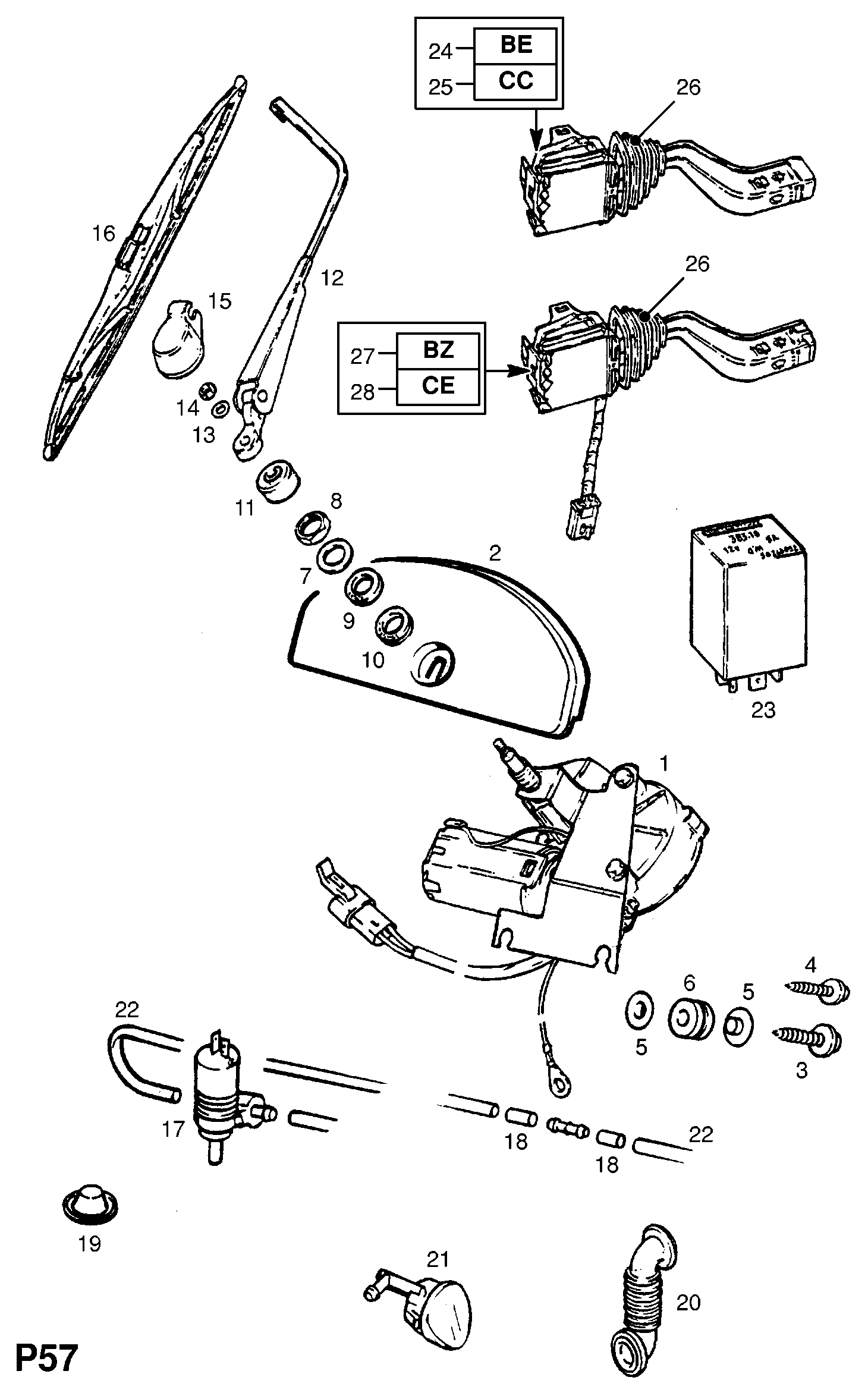 Vauxhall 14 50 162 - Klaasipesuvee pump,klaasipuhastus parts5.com