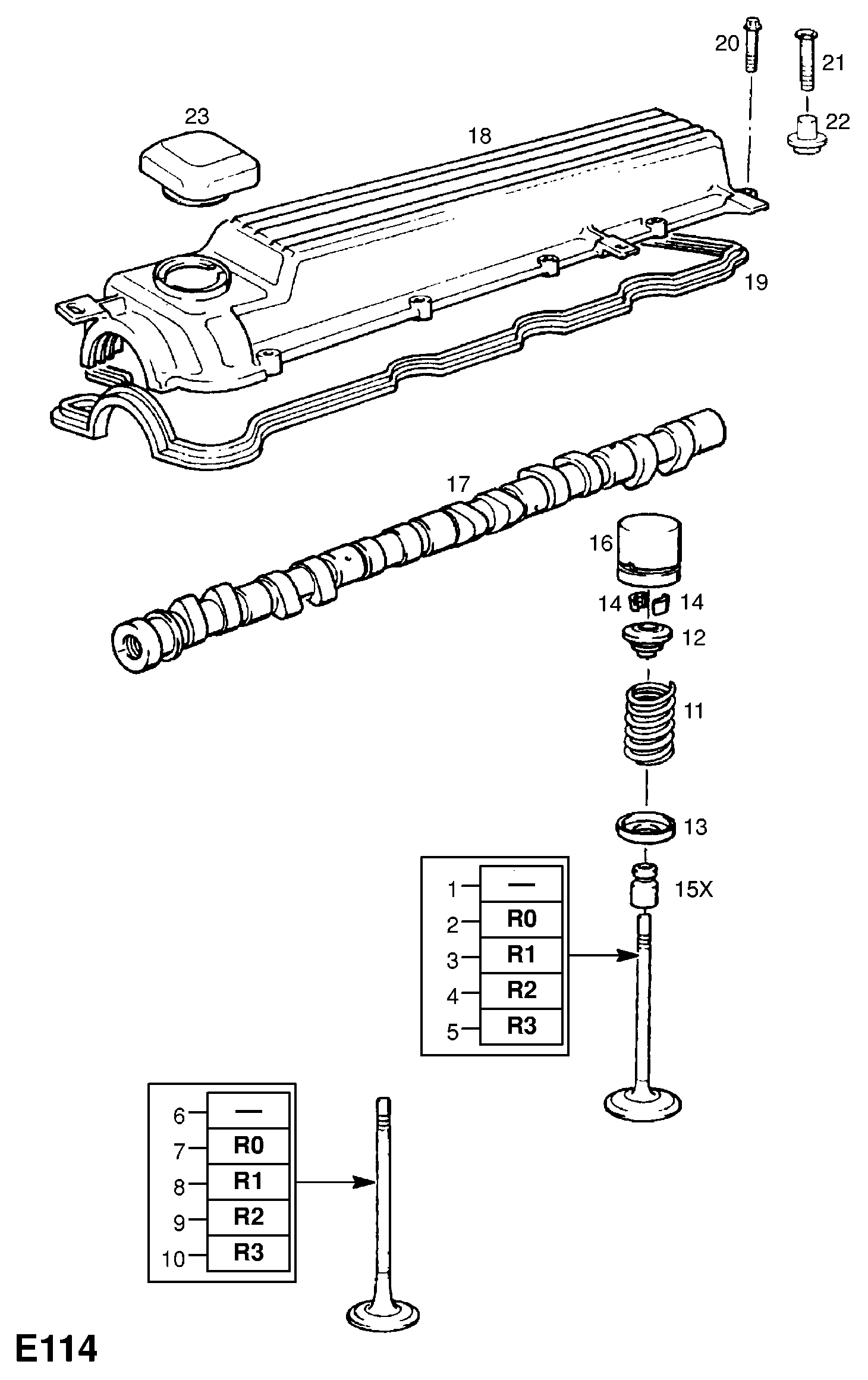 Opel 6 40 001 - Толкатель, гидрокомпенсатор parts5.com