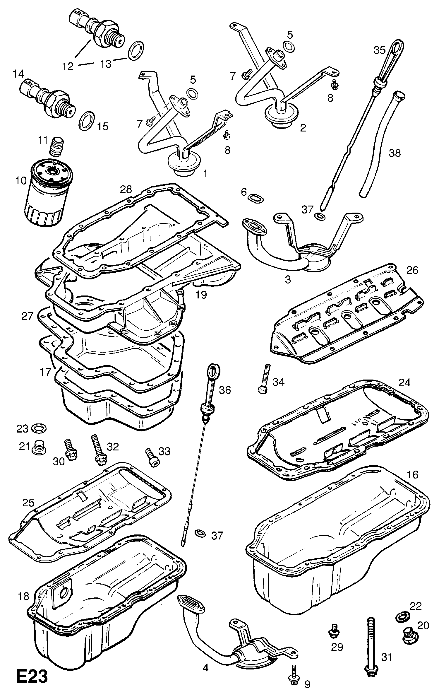 Opel 6 52 540 - Inel etansare, surub drena ulei parts5.com