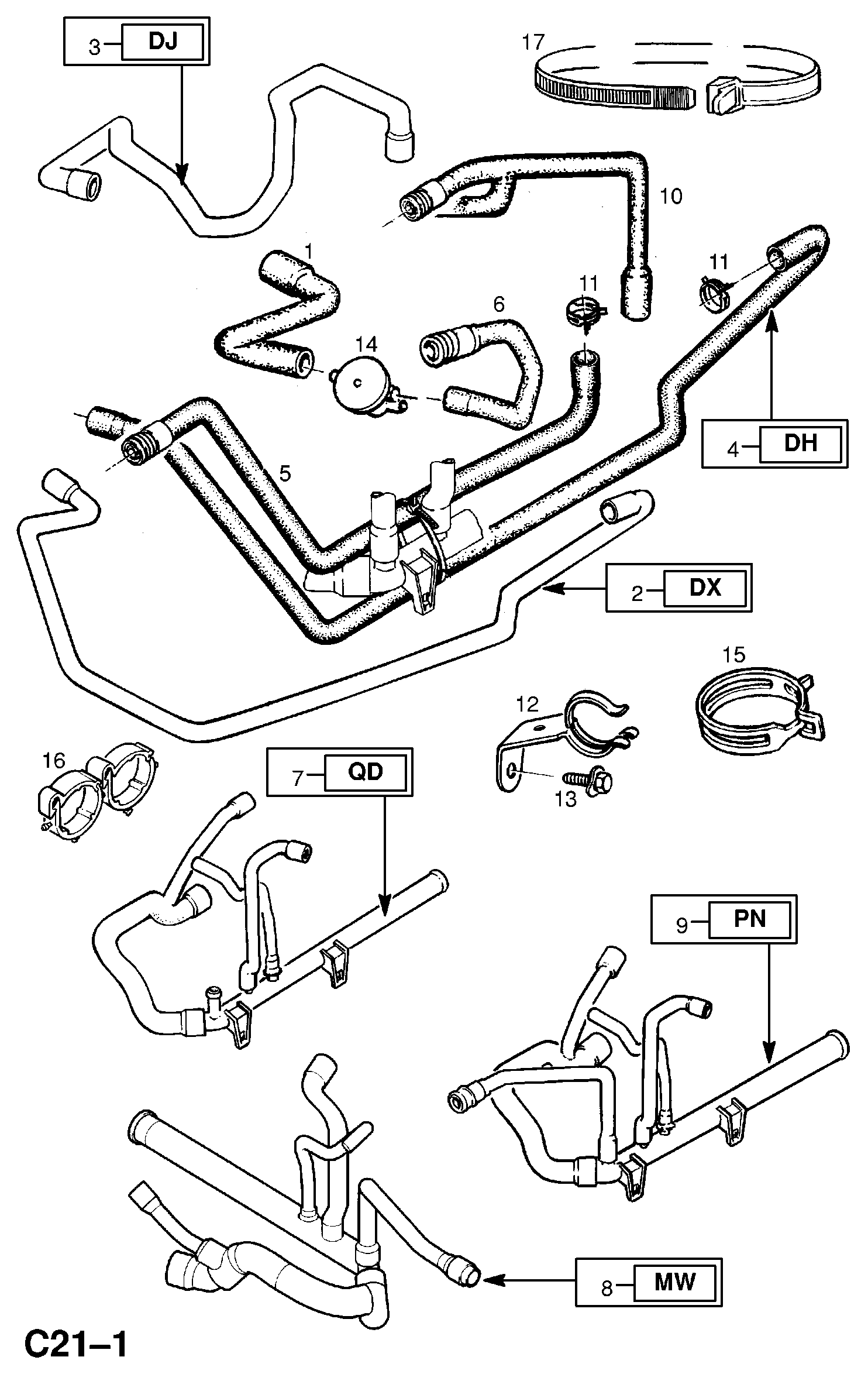 Opel 1820 138 - Jäähdytysnesteen säätöventtiili parts5.com