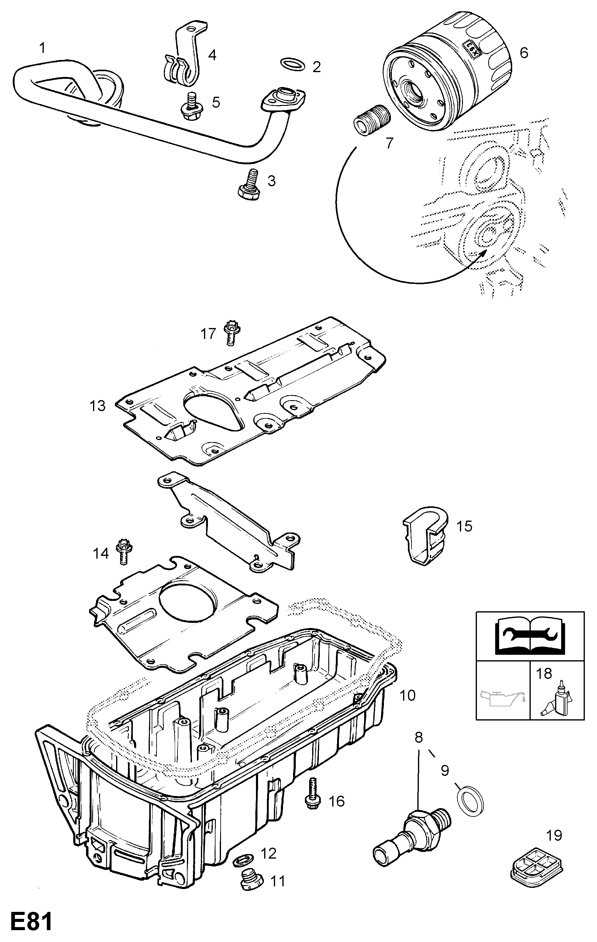 Opel 12 52 557 - Sender Unit, oil pressure parts5.com