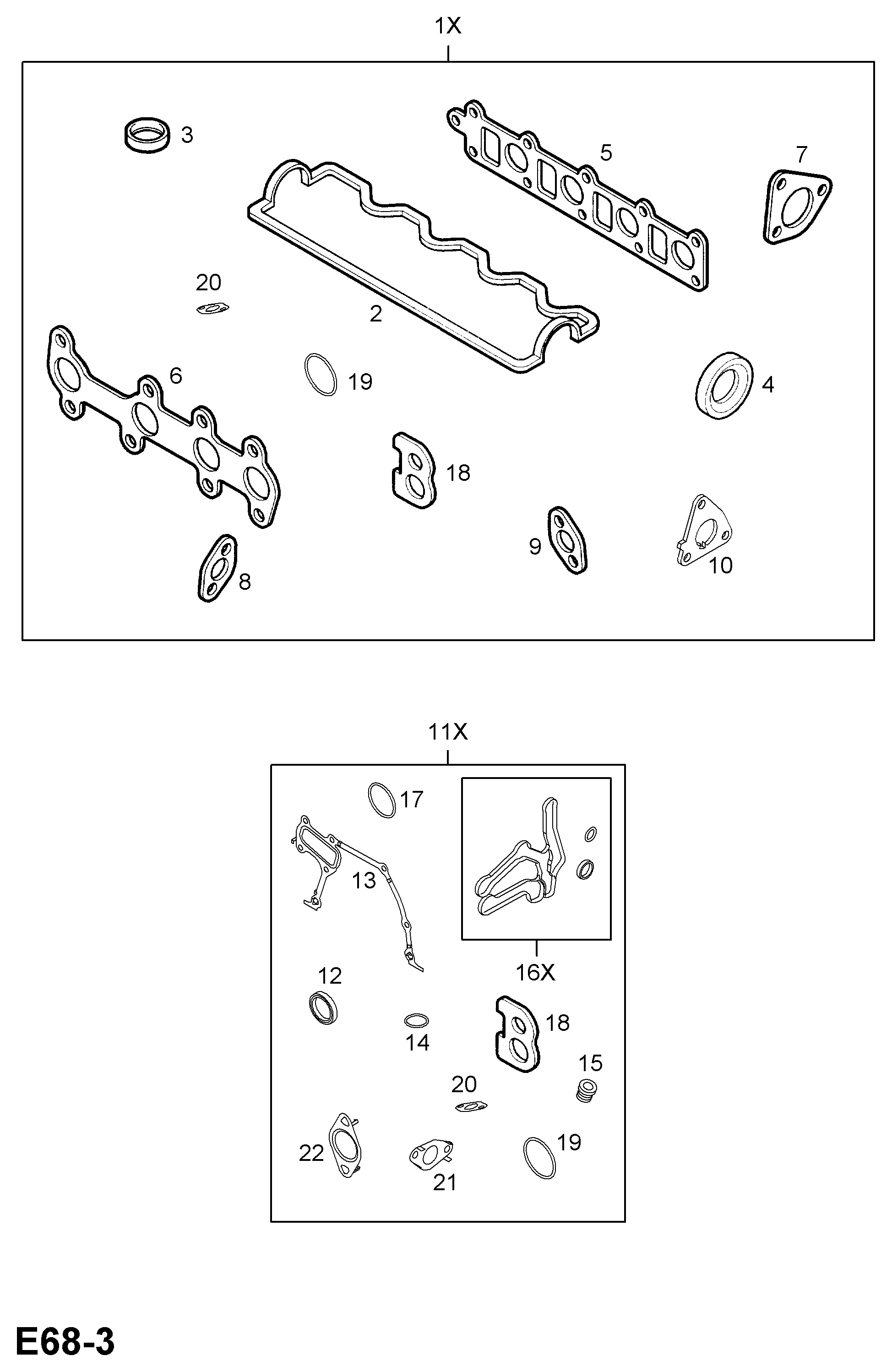 Opel 6 42 505 - Rõngastihend,klapisäär parts5.com