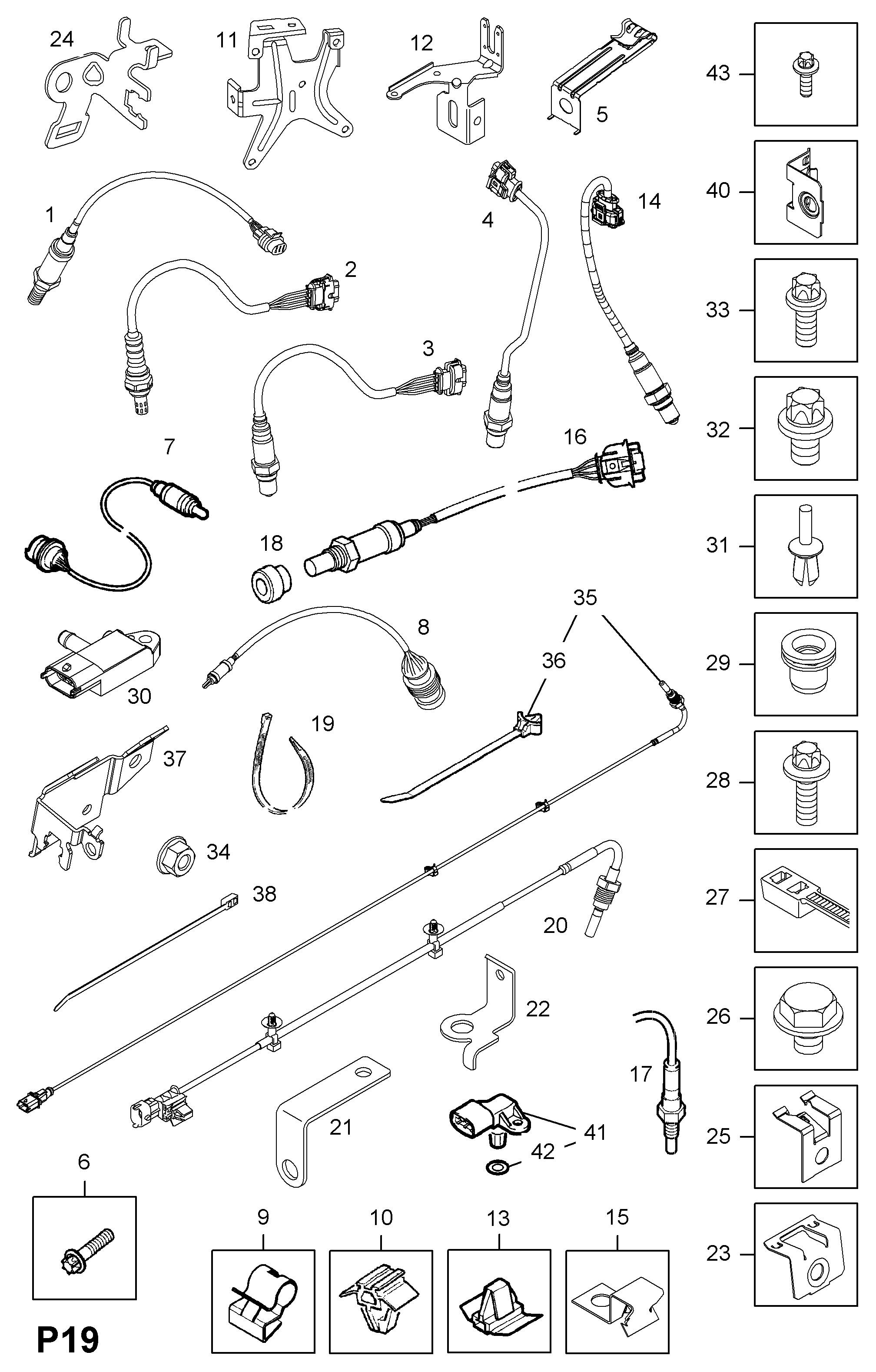 Opel 8 55 390 - Sonda Lambda parts5.com