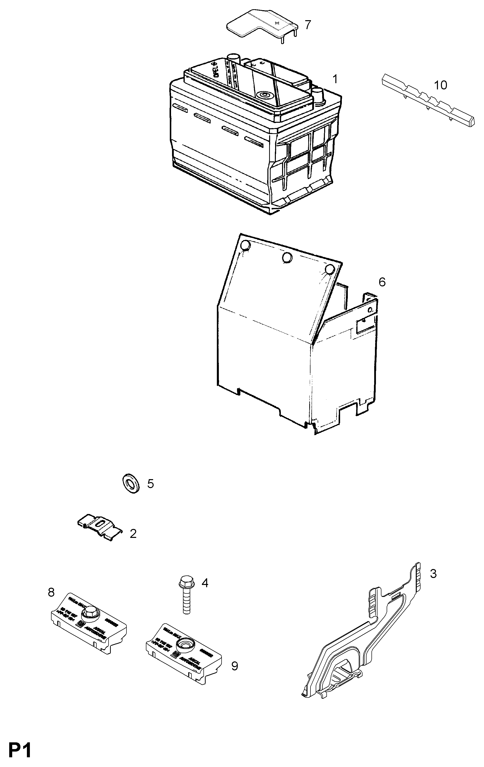 Opel 1201200 - Starter Battery parts5.com