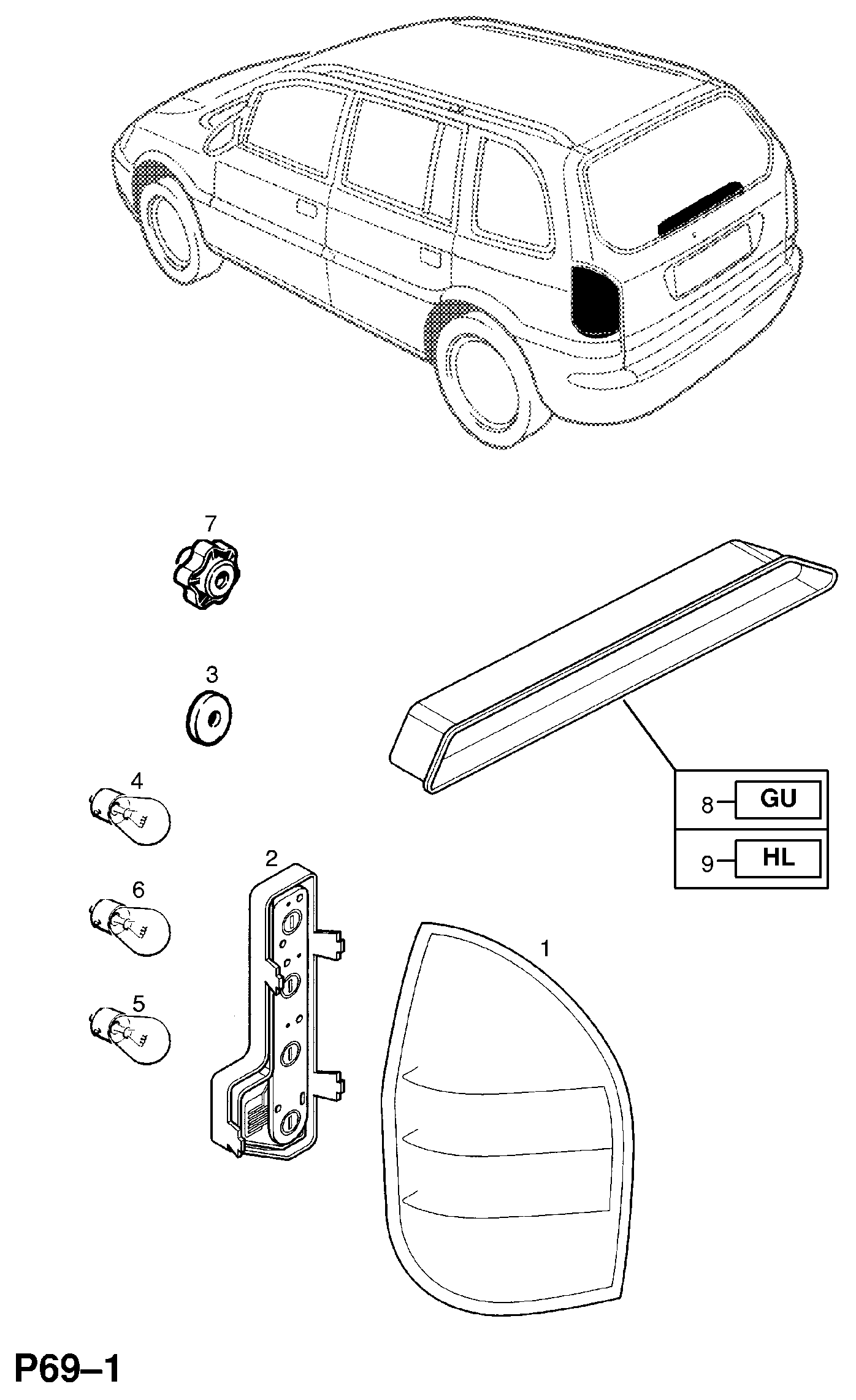 Opel 20 98 401 - Hõõgpirn,instrumentide valgustus parts5.com