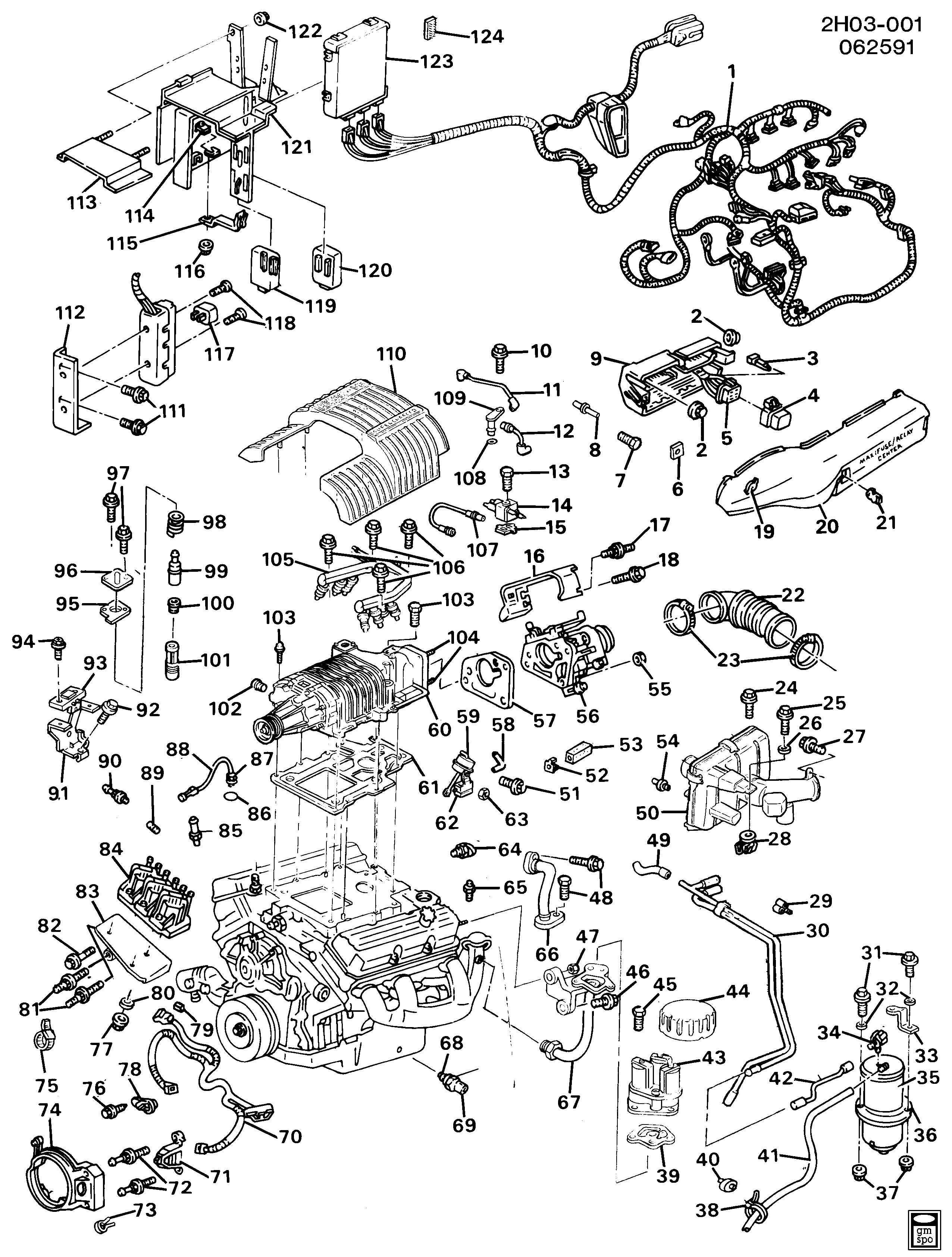 Chevrolet 25 530 733 - Relais, contrôle de démarrage à froid parts5.com