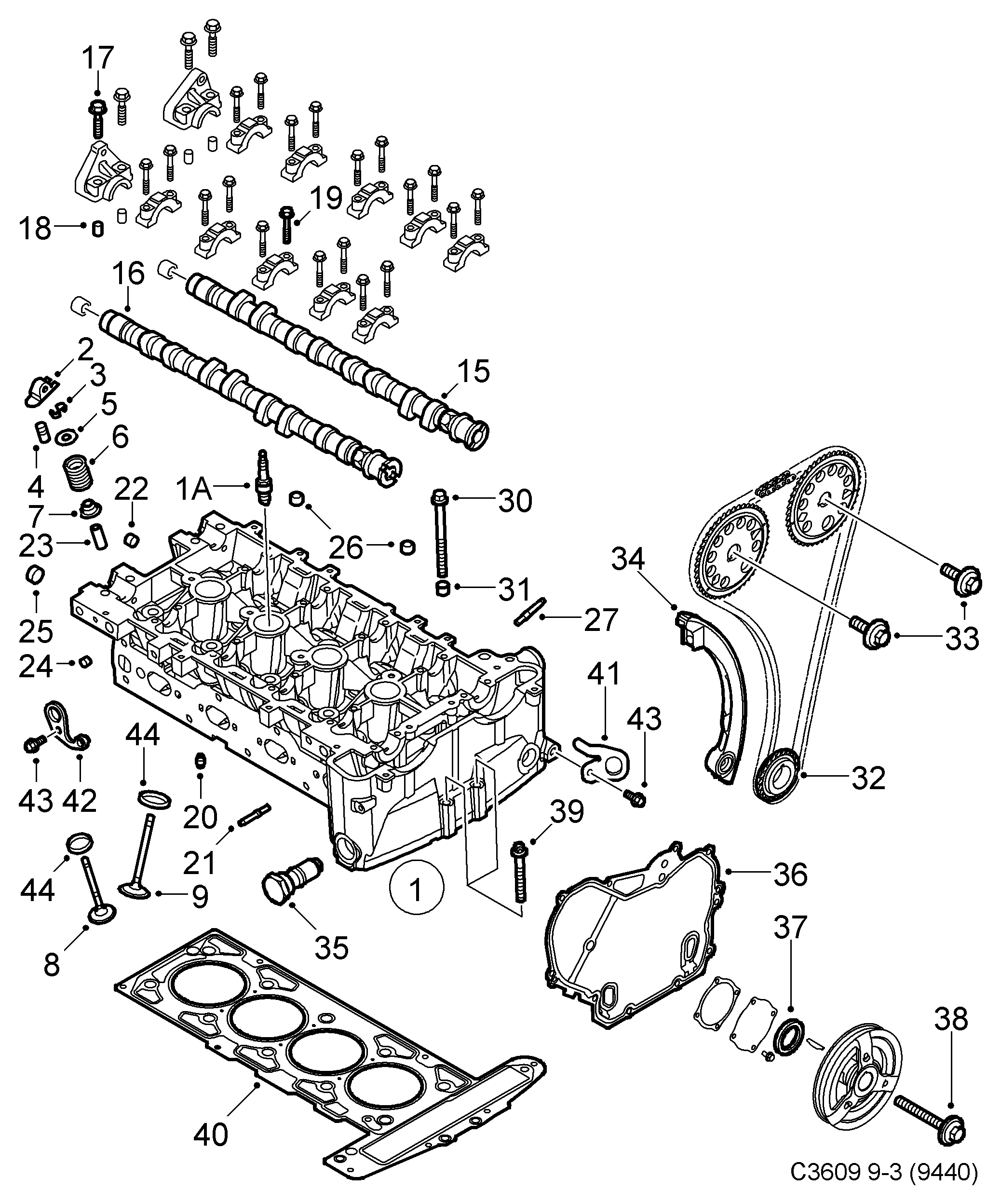 SAAB 12787099 - Sytytystulppa parts5.com