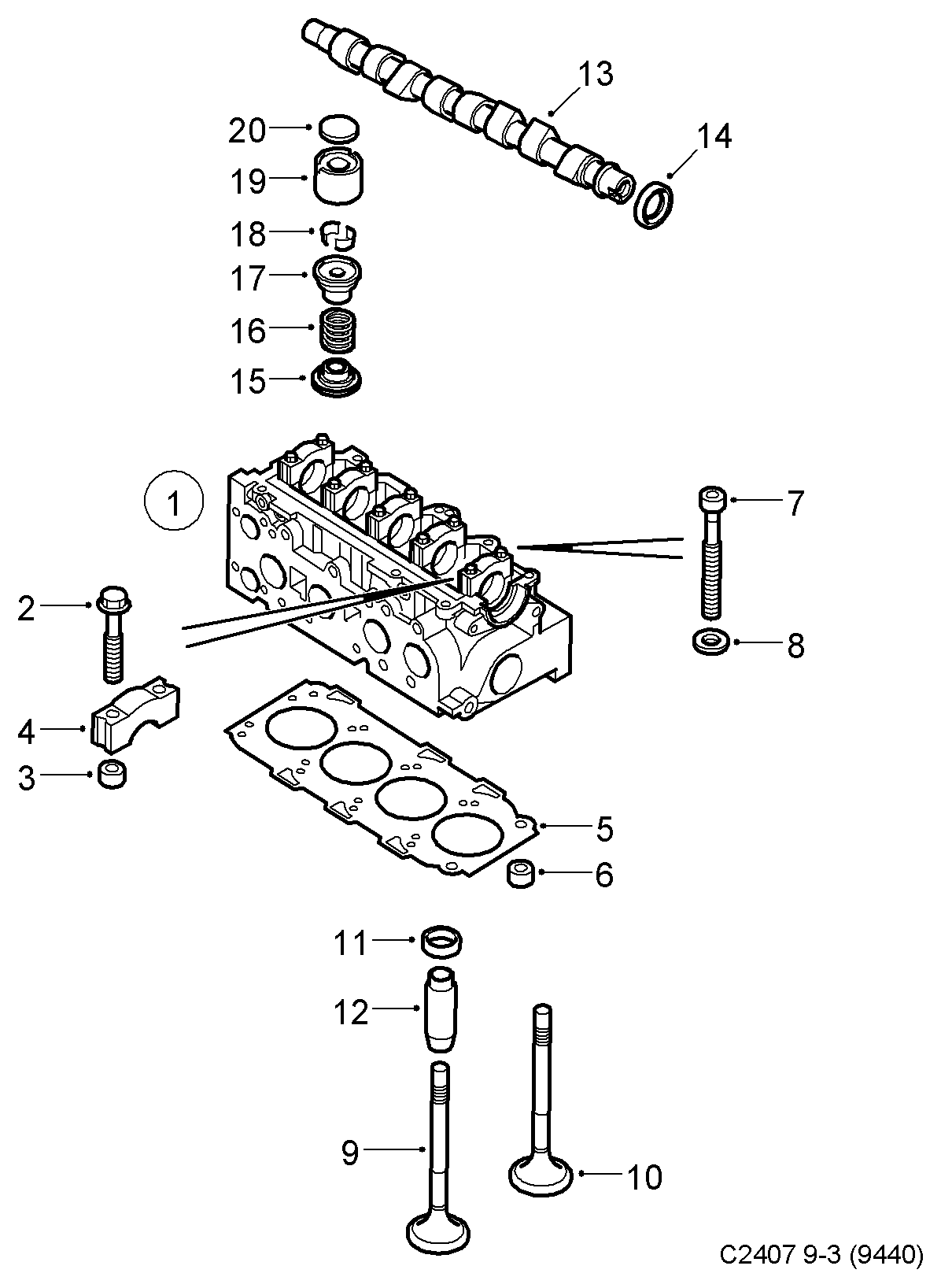 Vauxhall 93178835 - Rõngastihend,klapisäär parts5.com