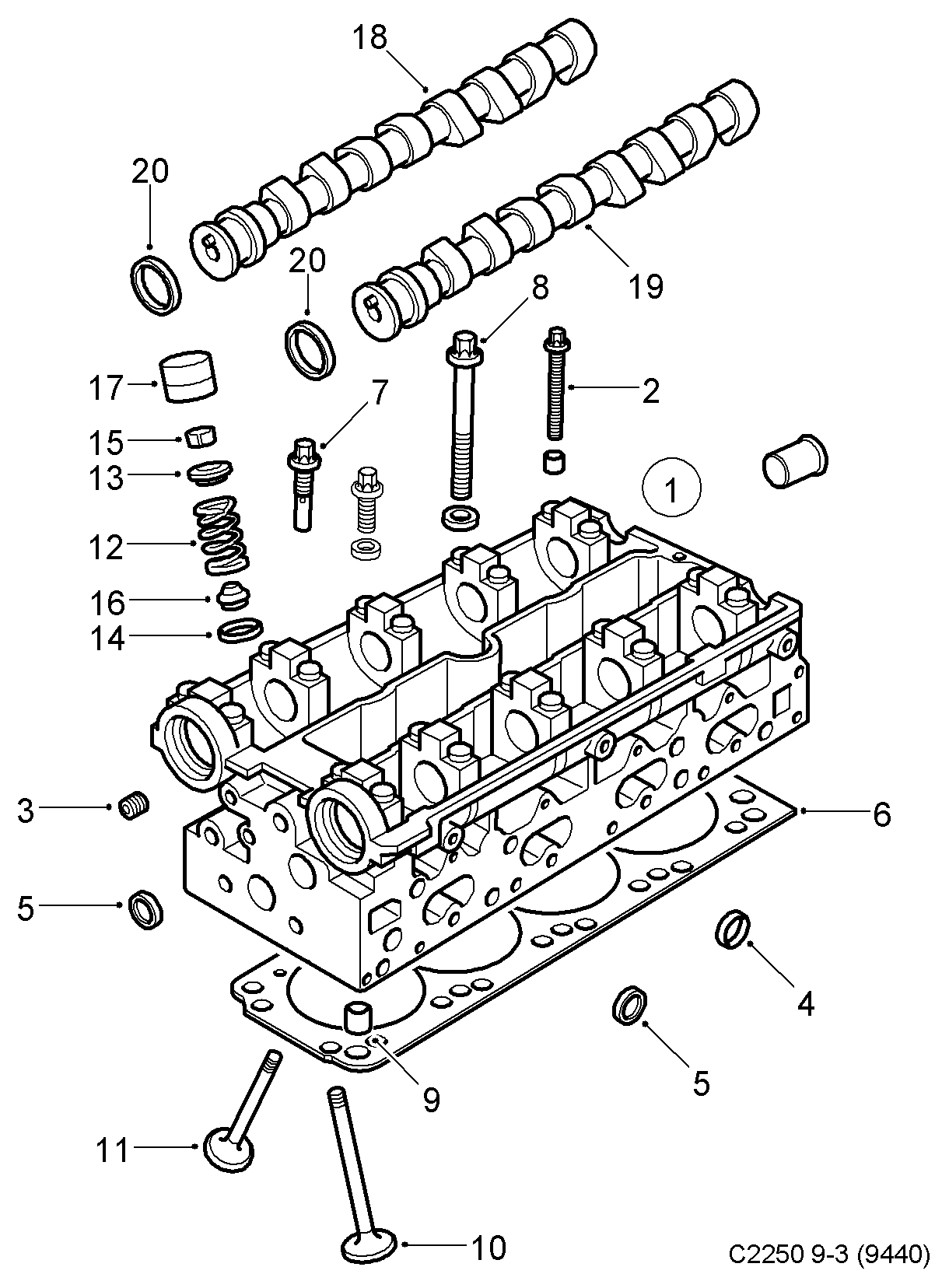 Opel 90529533 - Chaveta de sujeción de válvula parts5.com