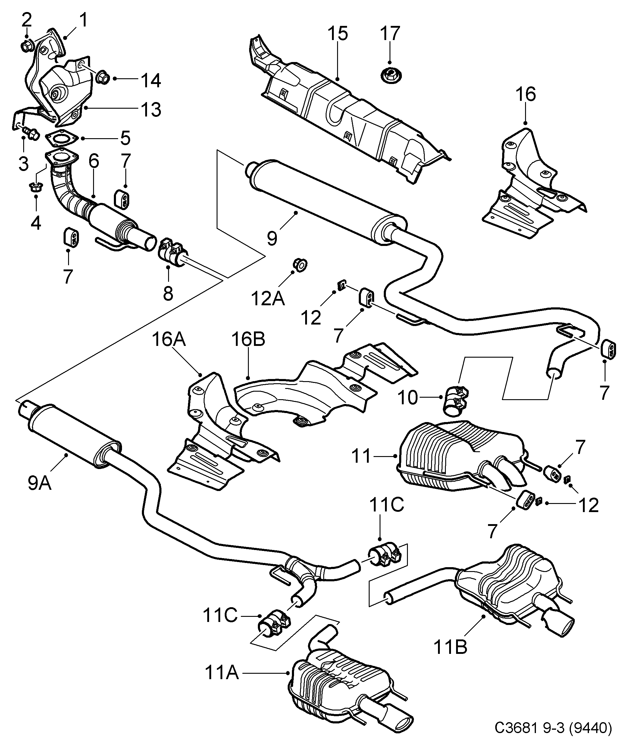 AUDI 12793501 - Conector teava, sistem de esapament parts5.com