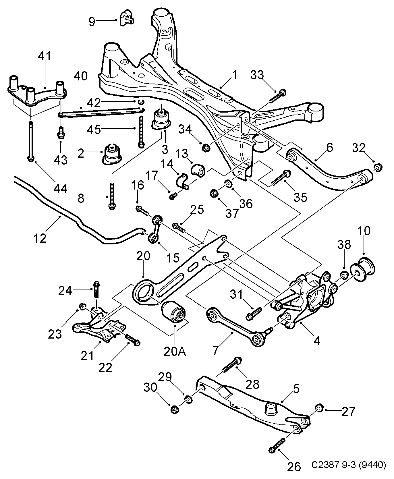 Vauxhall 13104120 - Brat / bieleta suspensie, stabilizator parts5.com