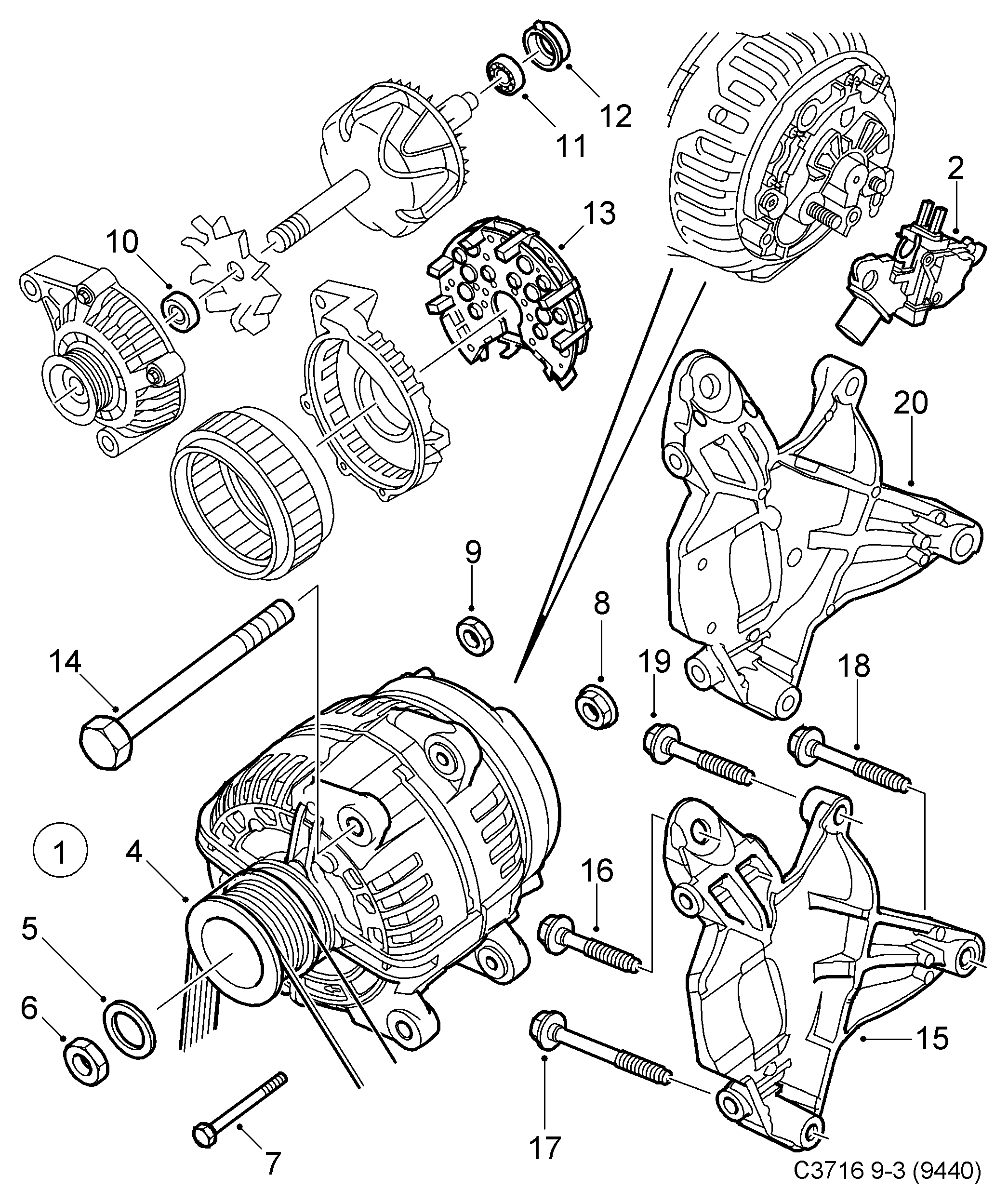 Scania 12760888 - Alternatör kasnağı parts5.com