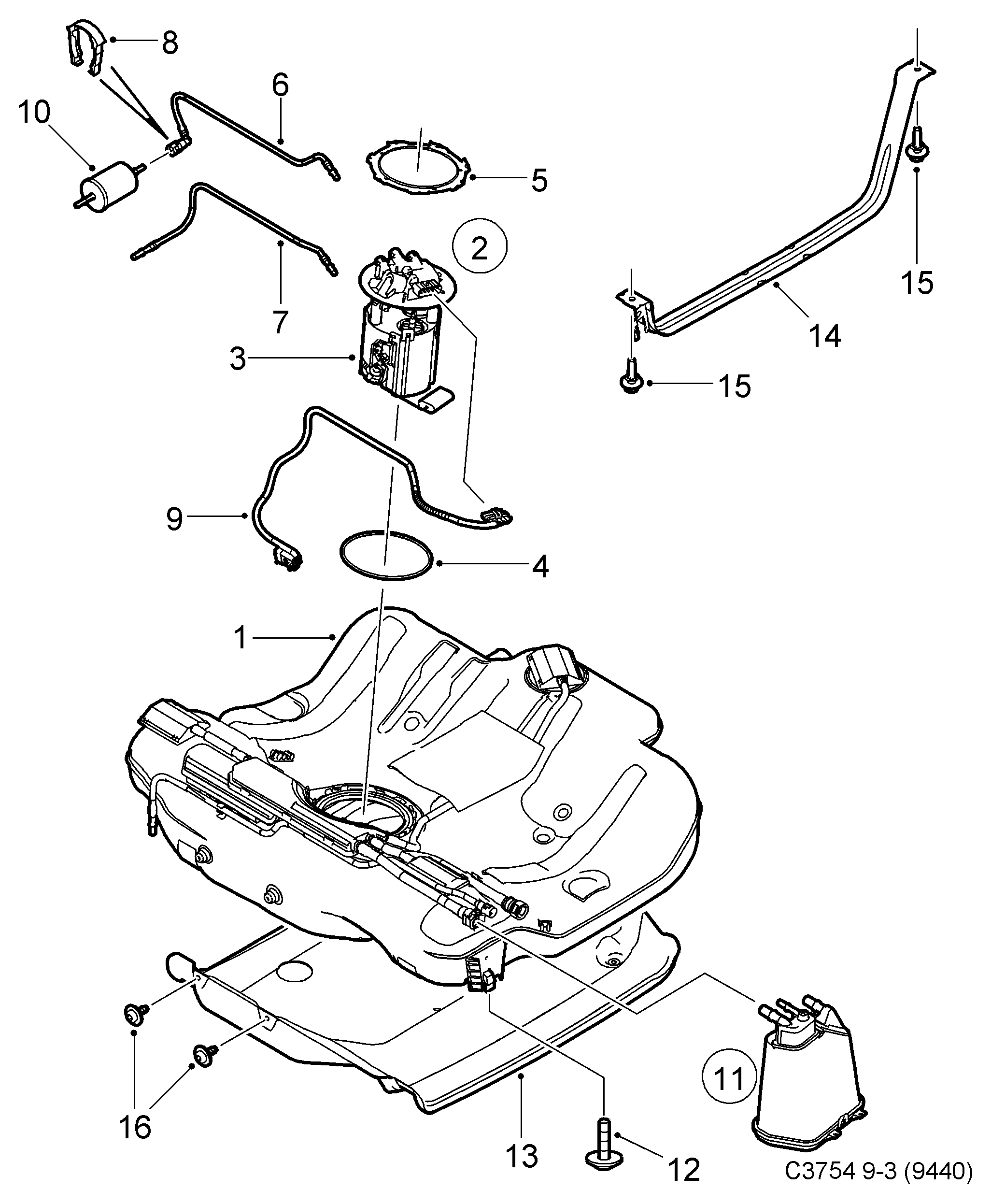 Subaru 25313359 - Filtro combustible parts5.com