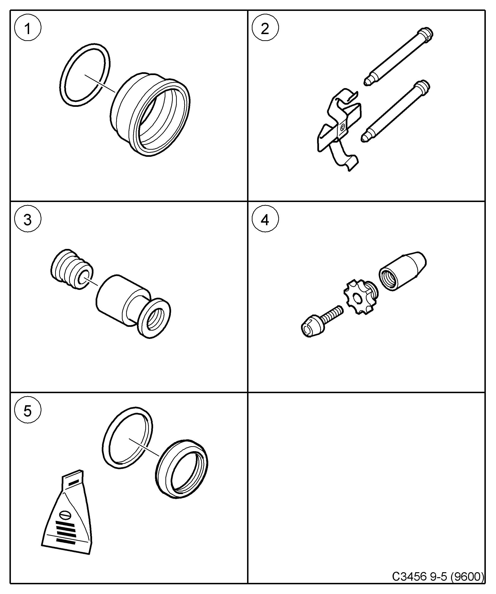 SAAB 4778262 - Set reparatie, etrier parts5.com