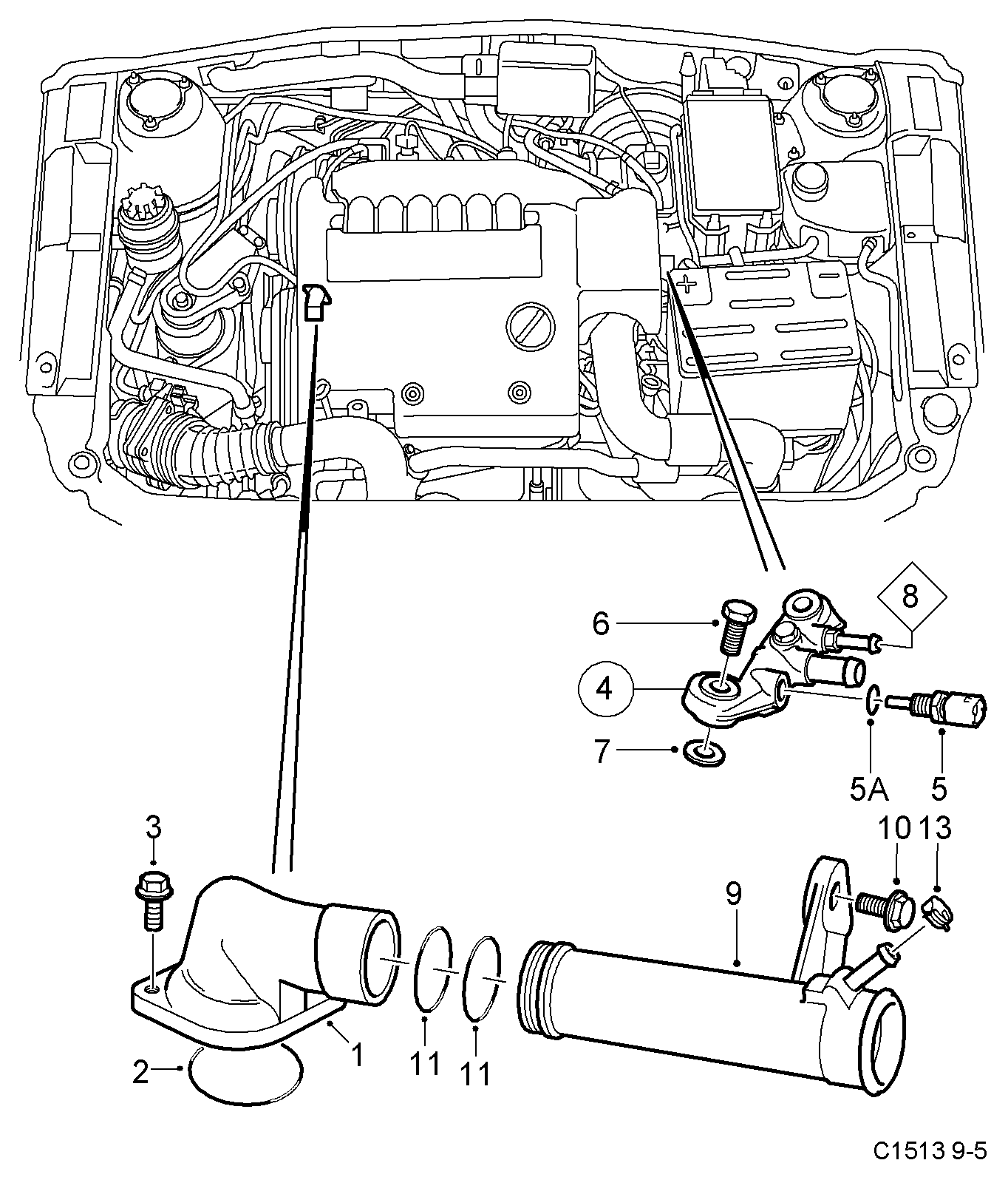 Opel 47 73 586 - Sensor, coolant temperature parts5.com